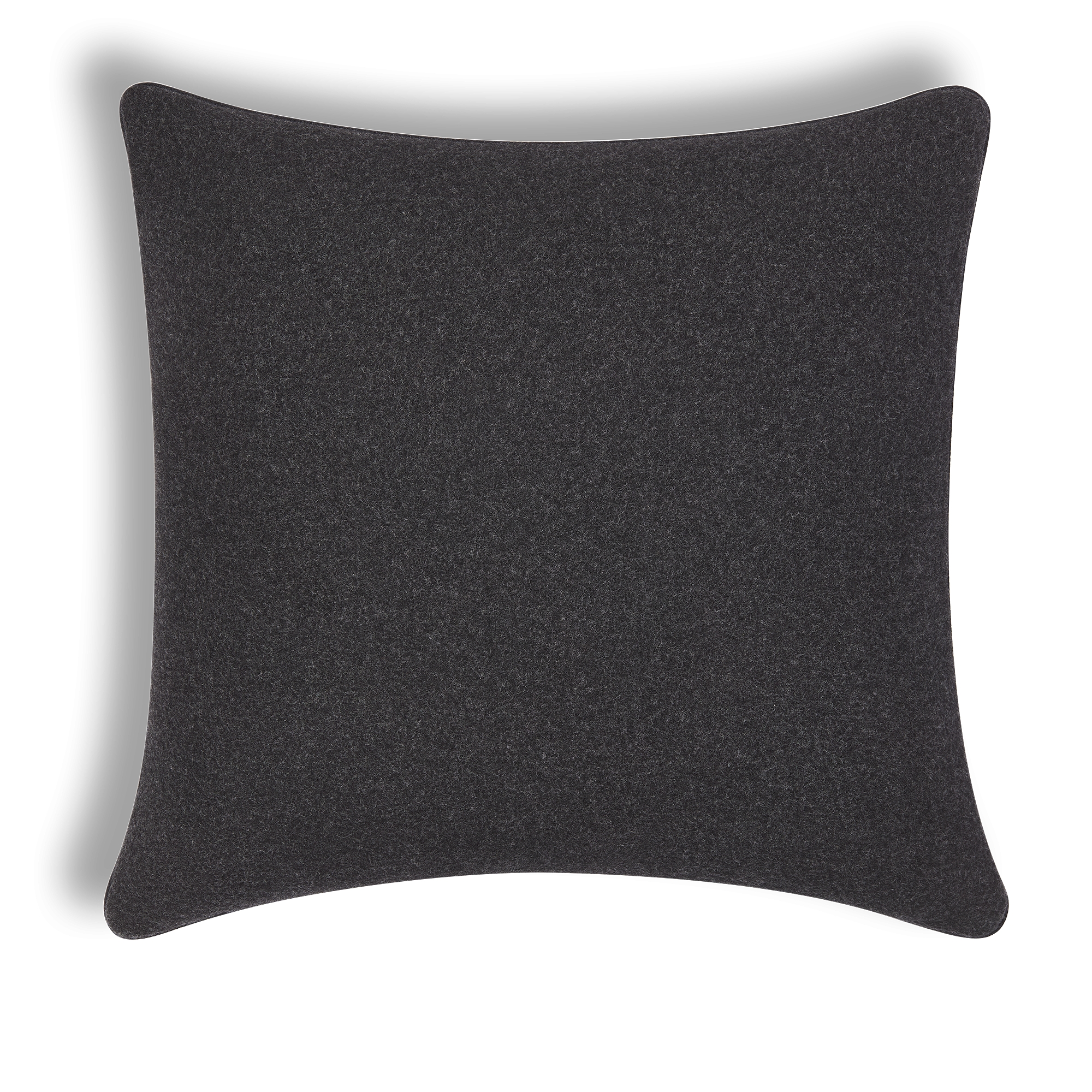 Square Pillow Gray CD Entrelacés Wool-Cashmere Jacquard E08