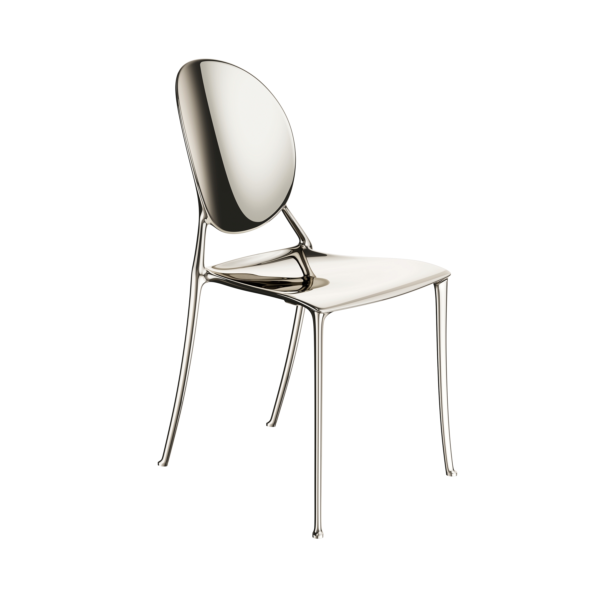 Miss Dior Stuhl DIOR BY STARCK, poliertes Aluminium E01