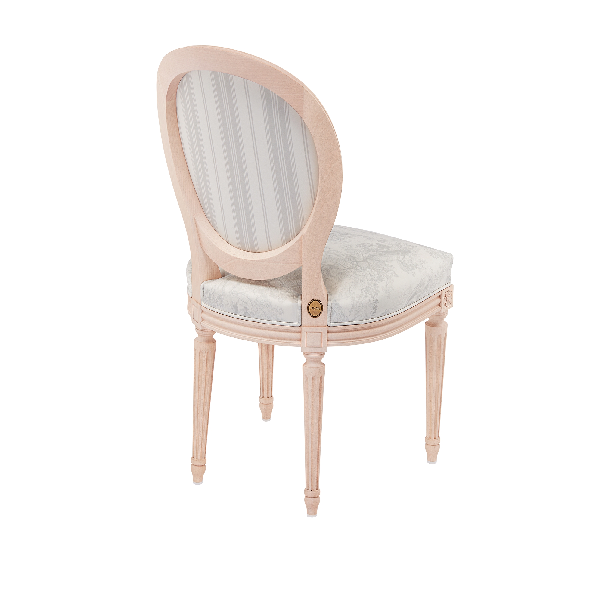 Medallion Chair Ivory Toile de Jouy E05