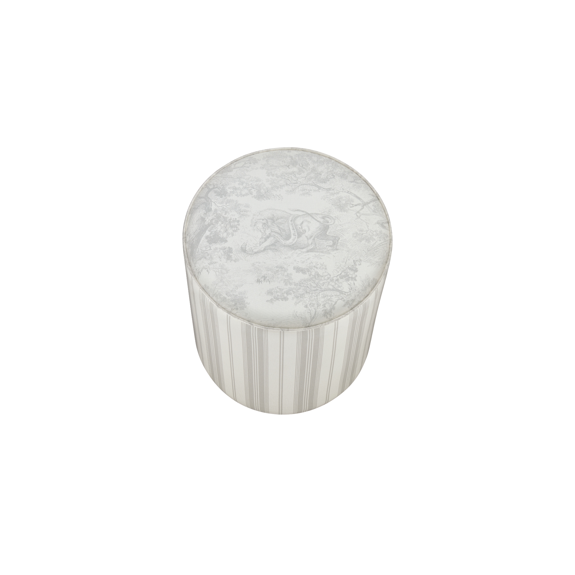 Stool Ivory Toile de Jouy E06