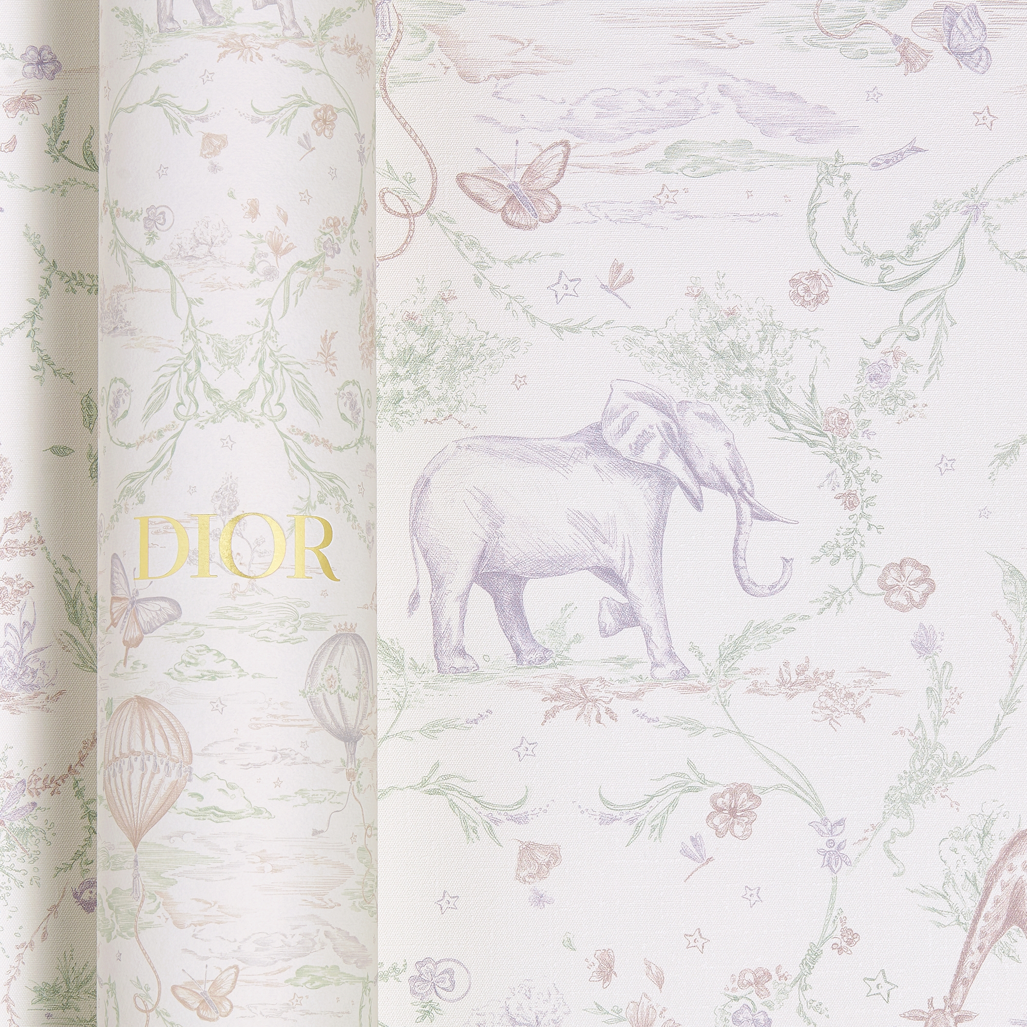 Panneau décoratif mural Toile de Jouy Innocence, multicolore E10