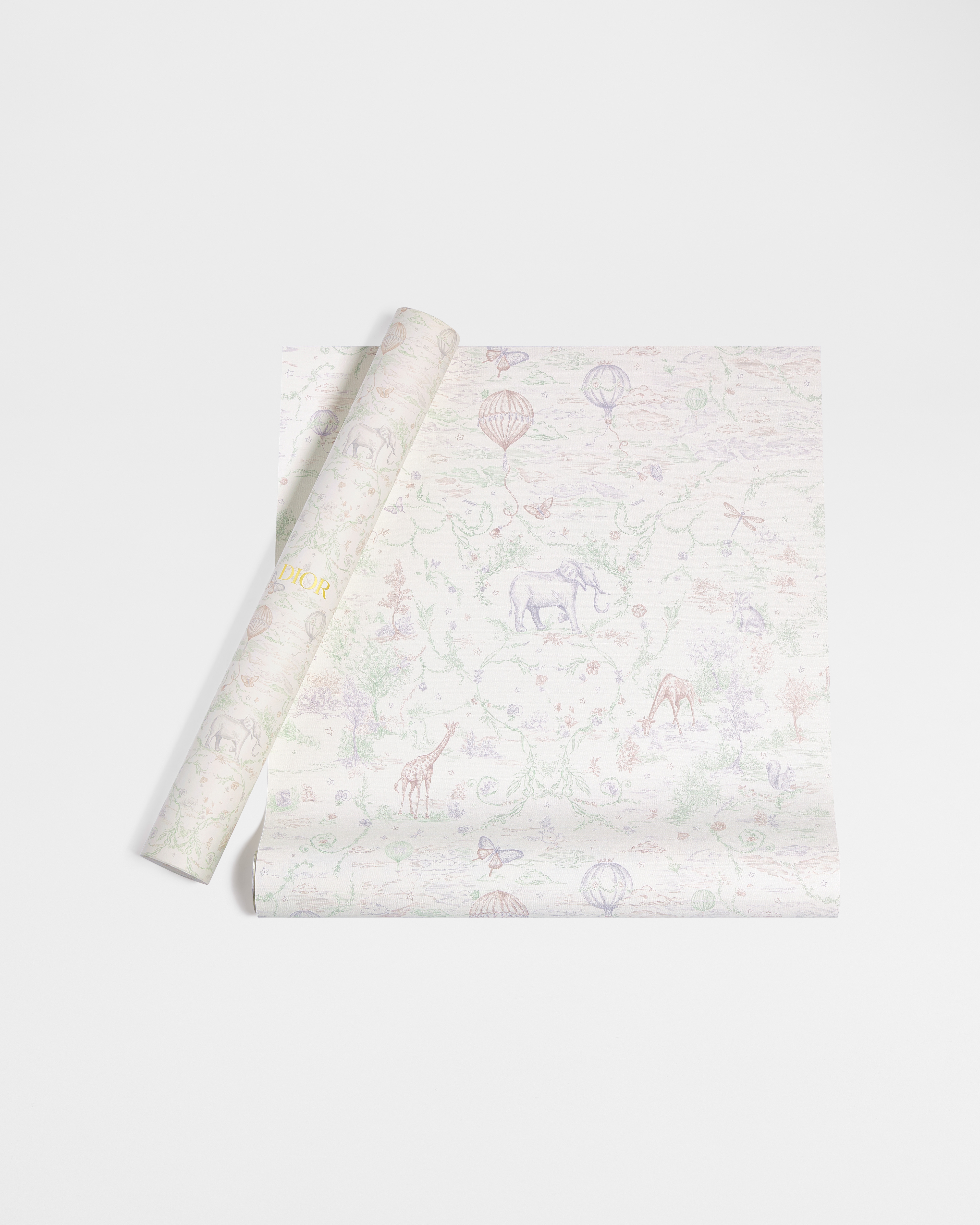 Decorative Wall Mural Multicolor Toile de Jouy Innocence E01