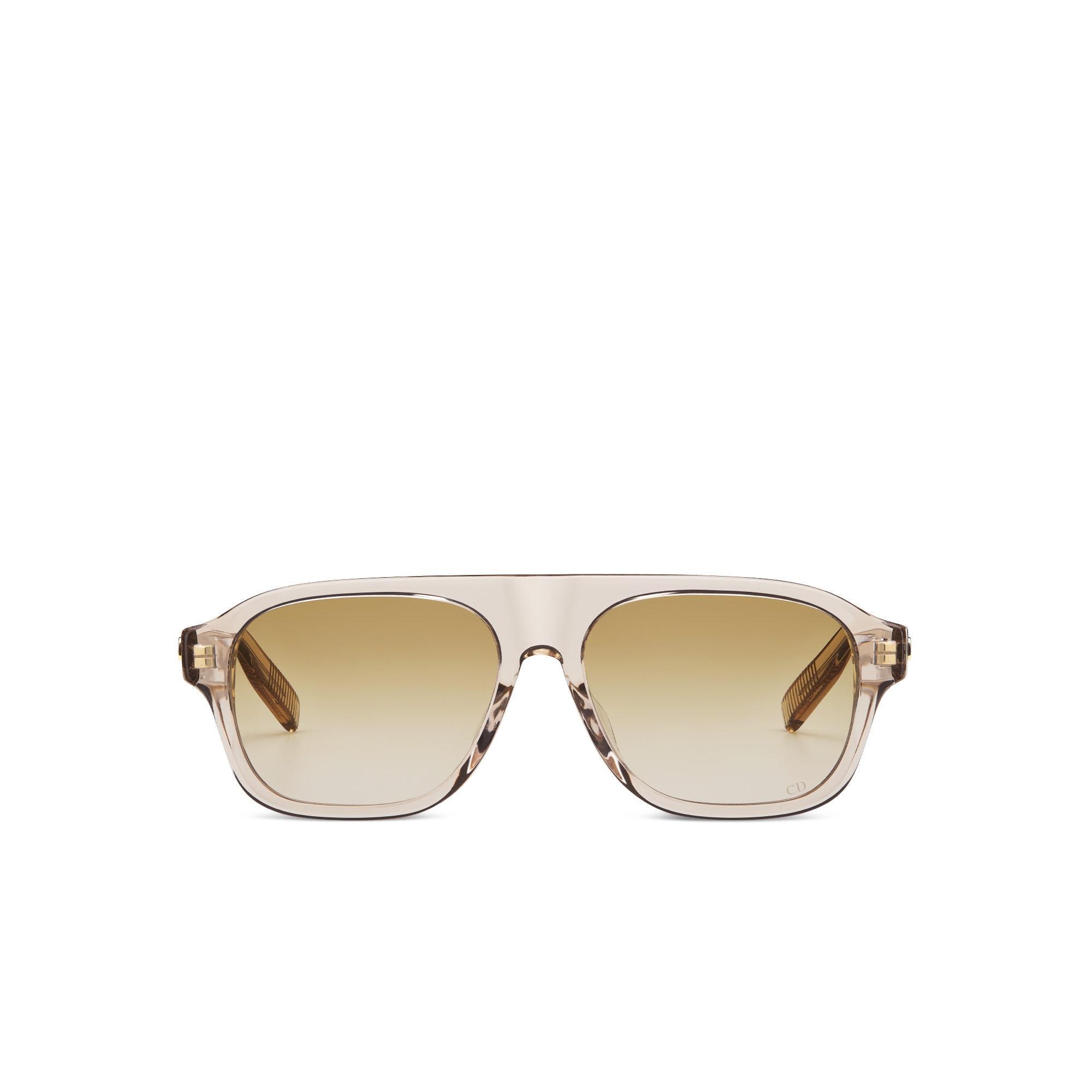 CD Icon A1F Transparent Beige Pilot Sunglasses E01