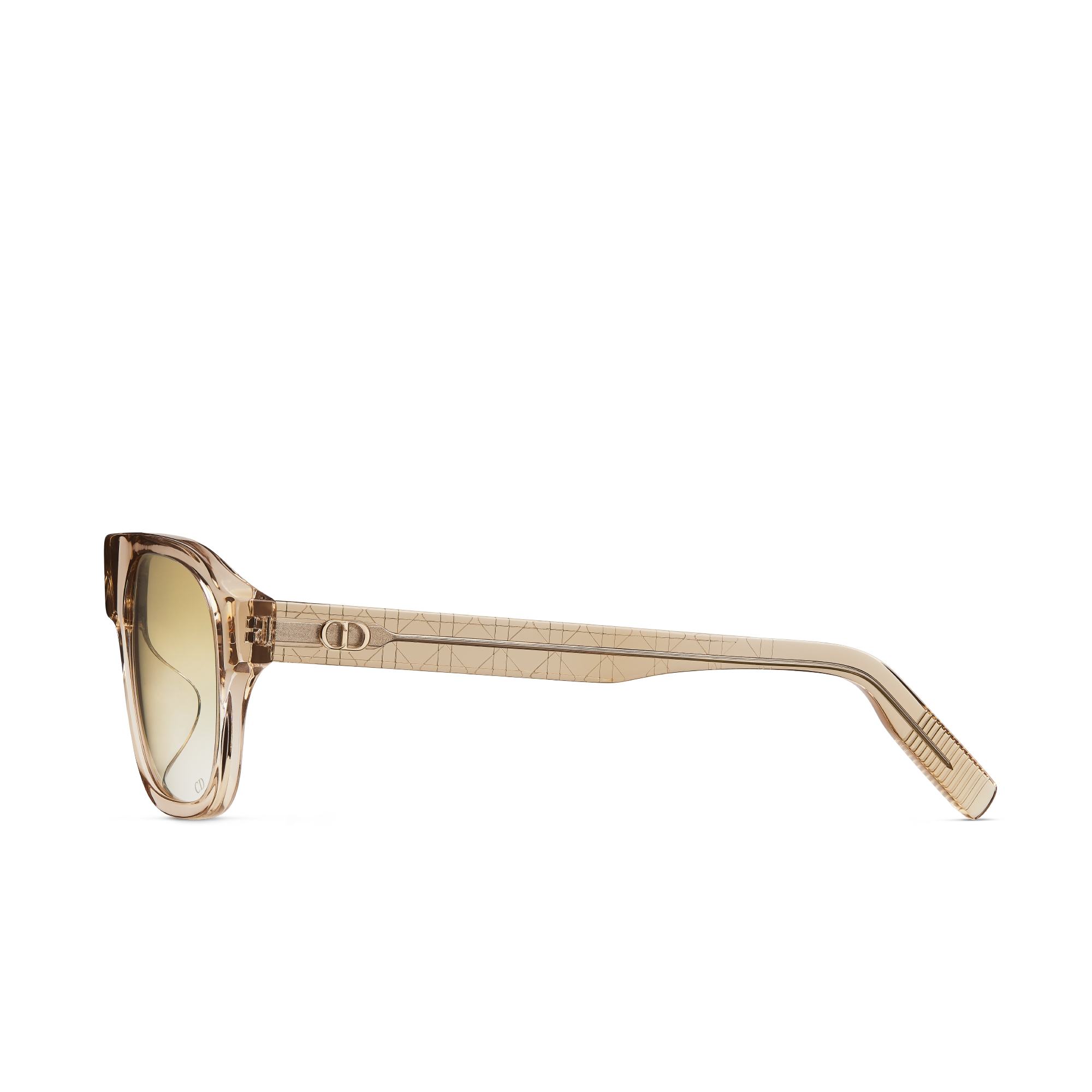CD Icon A1F Transparent Beige Pilot Sunglasses E02