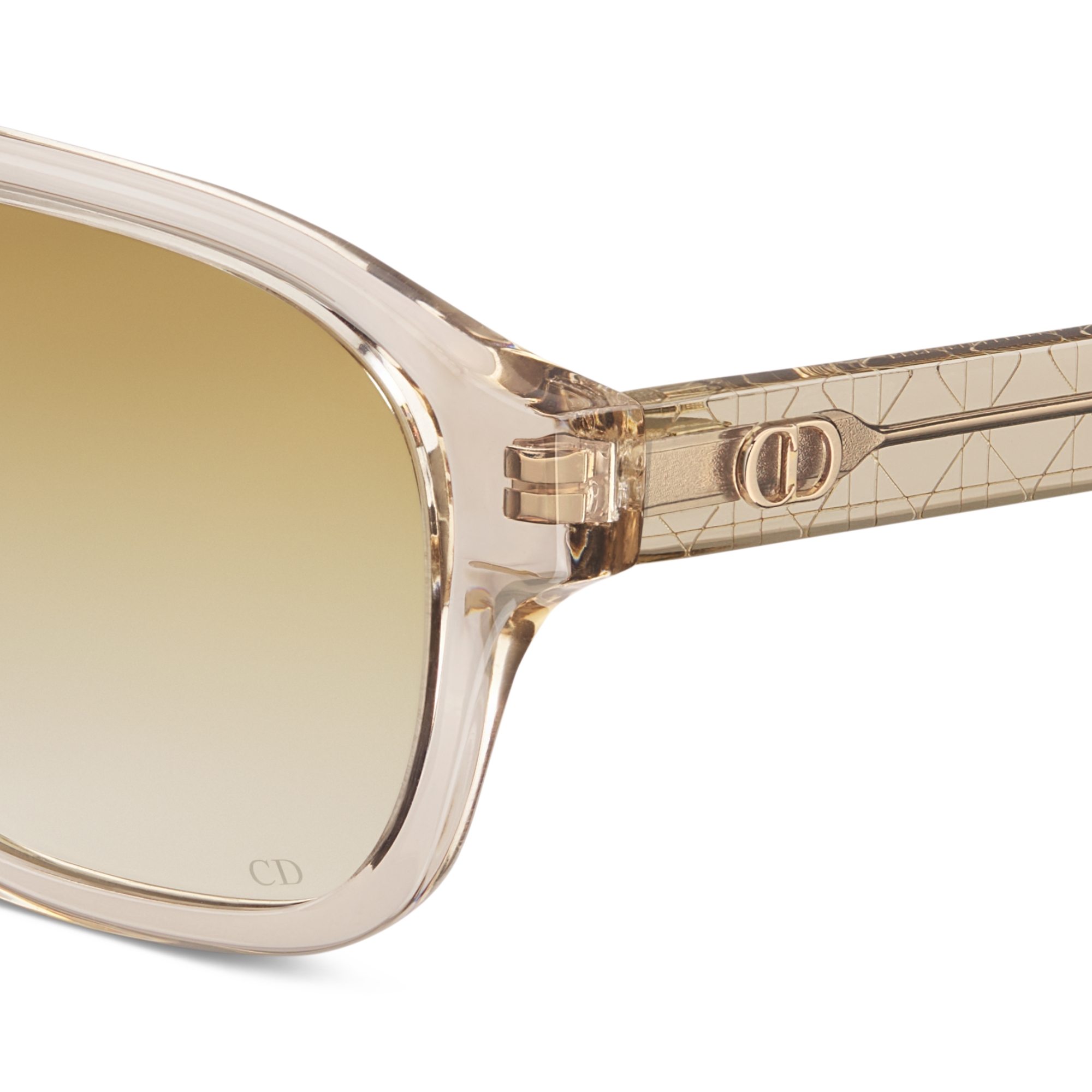 CD Icon A1F Transparent Beige Pilot Sunglasses E09