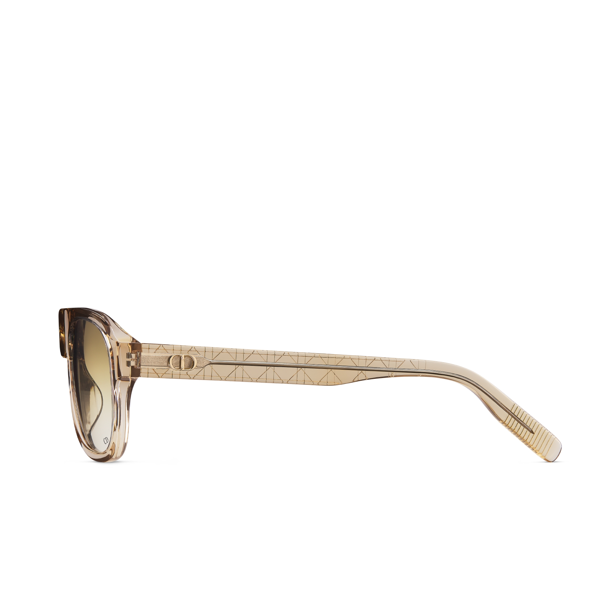 CD Icon A1I Transparent Beige Pilot Sunglasses E02