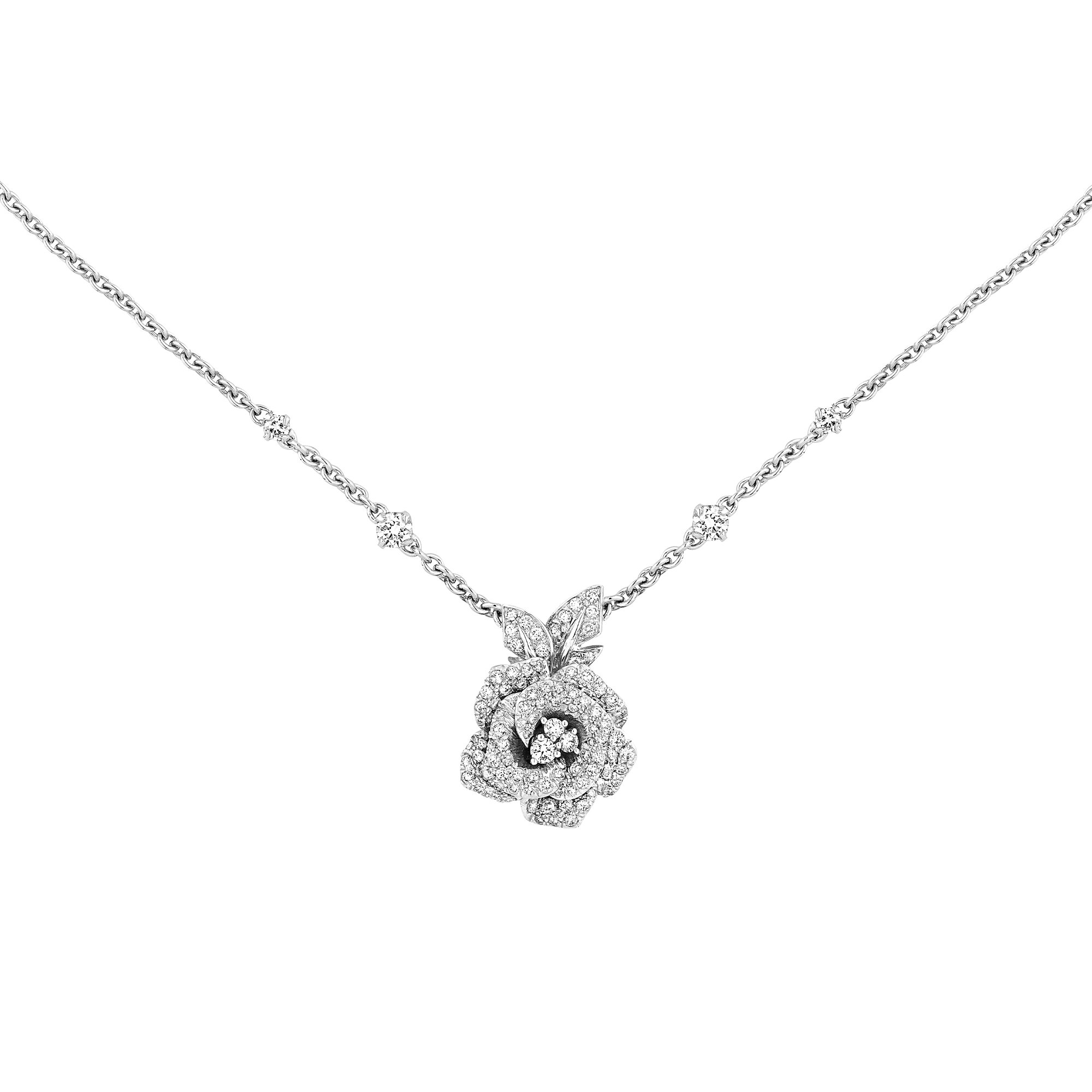 Medium Rose Dior Bagatelle Necklace Front view