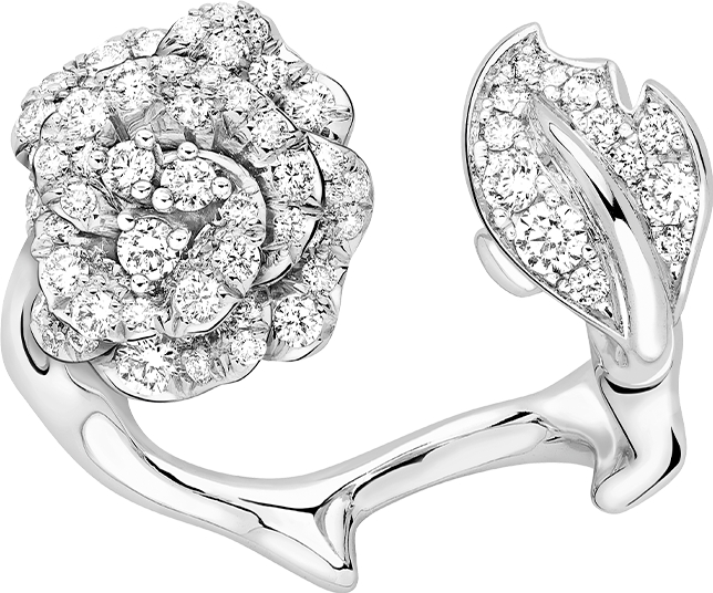 Rose Dior Bagatelle Ring White Gold and Diamonds DIOR