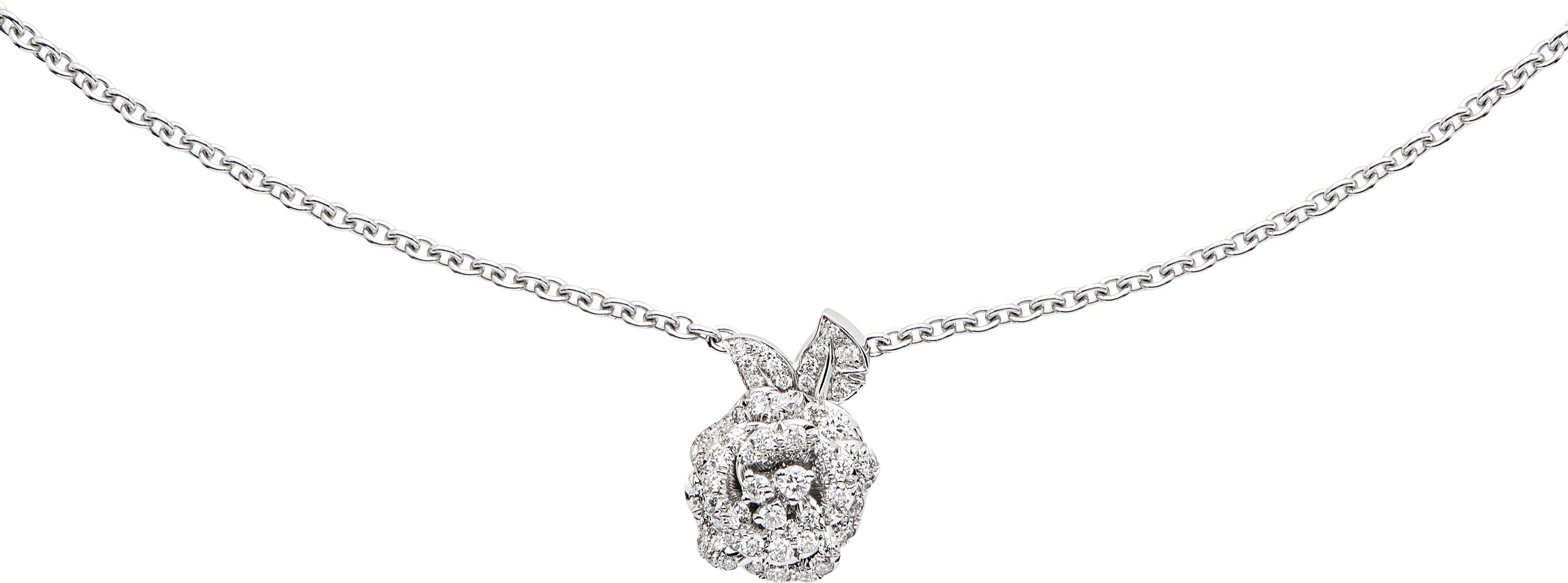 Small Rose Dior Bagatelle Necklace Front view