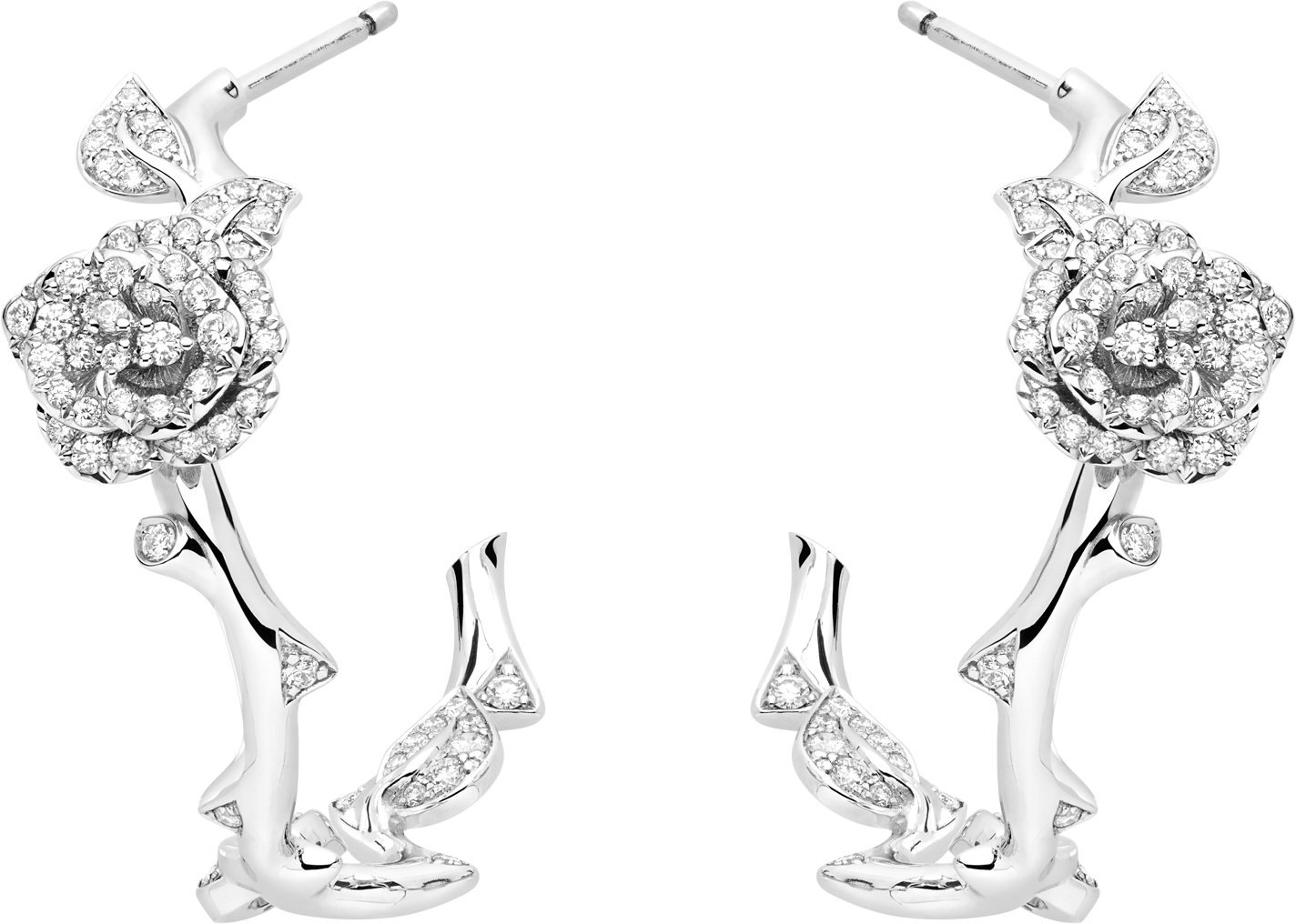 Rose Dior Bagatelle Earrings Front view