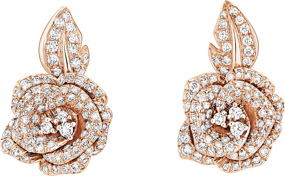 Dior rose earrings shop