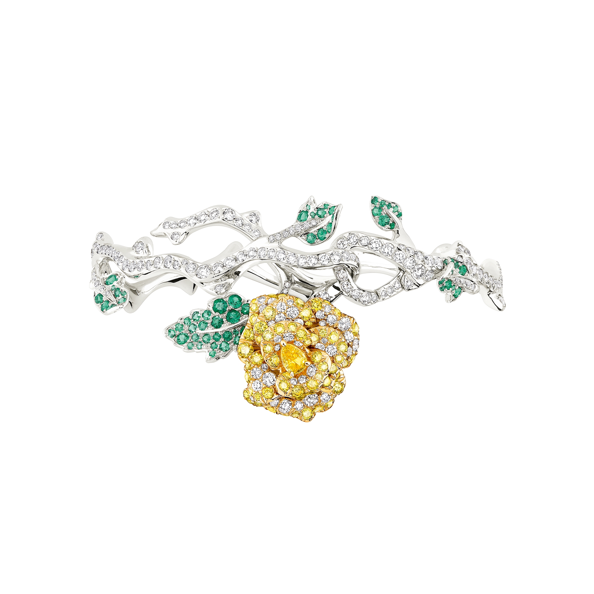 Collana Con Croce In Oro Bianco 18k Con Rubini E Diamanti | GV - Foto 13