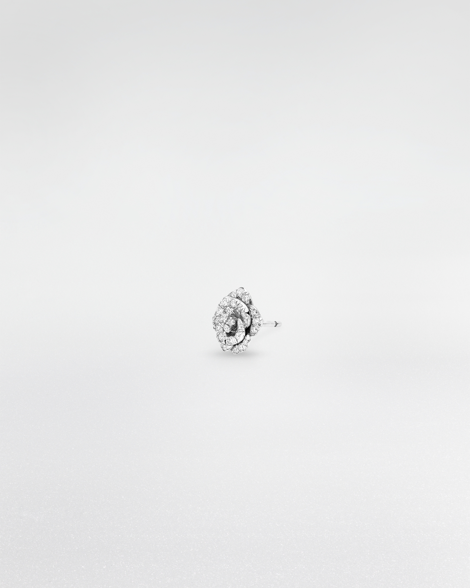 Rose Dior Bagatelle シングルピアス ホワイトゴールド & ダイヤモンド E02