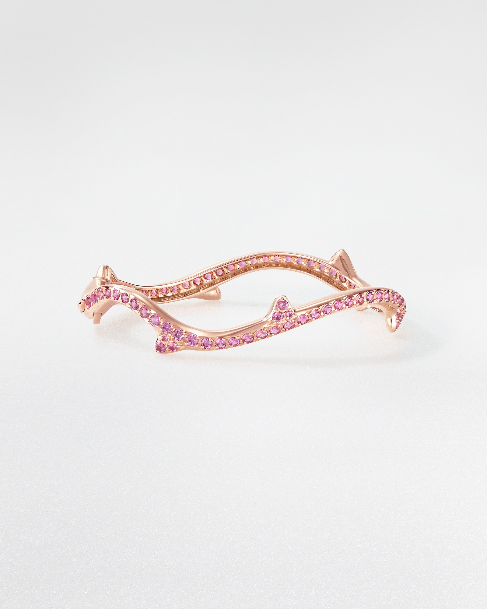 Bois de Rose Bracelet Rose Gold and Pink Sapphires E01