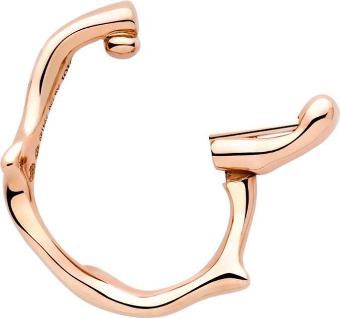 Bois de Rose Single Ear Cuff Profile view
