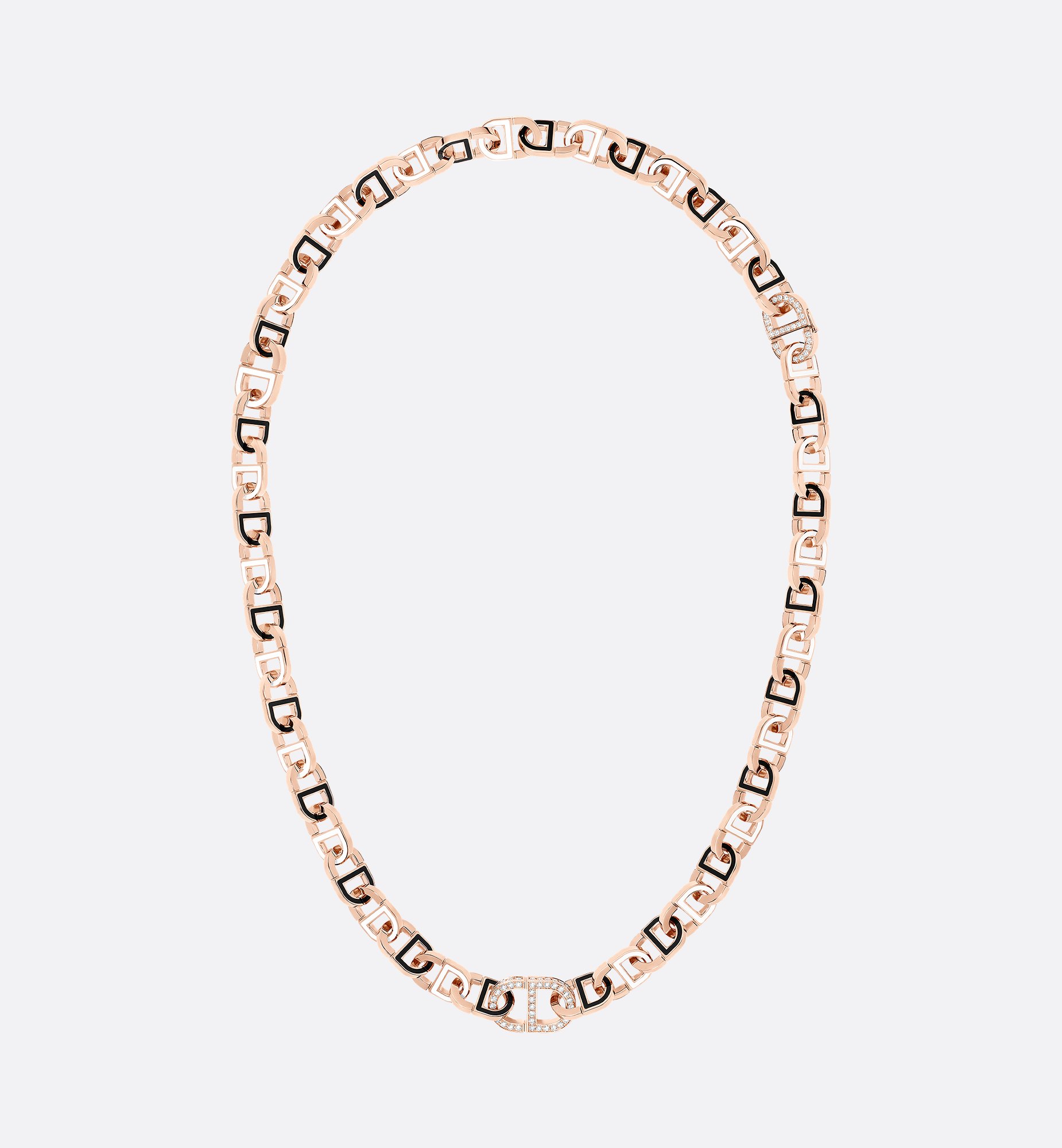 Color Dior Modular Necklace and Bracelet Pink Gold, Diamonds Color Dior Modular Necklace and Bracelet Pink Gold, Diamonds