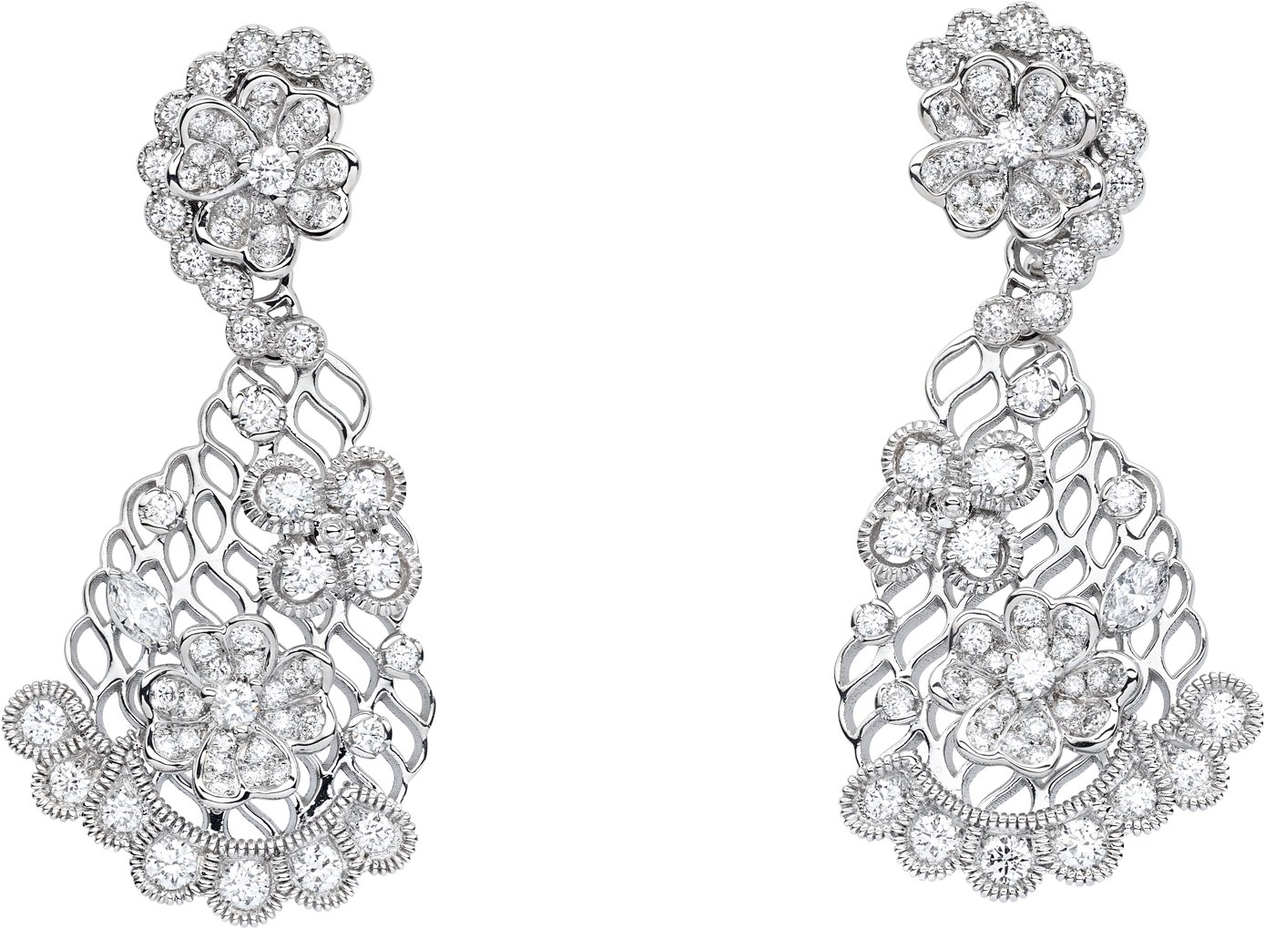 Couture Dior Earrings Front view Front view