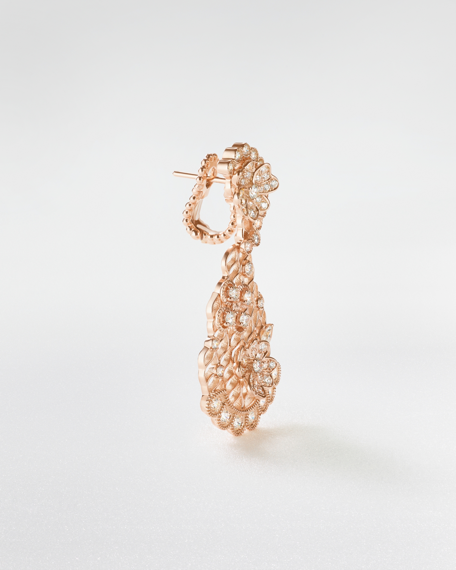 Couture Dior Ohrringe Roségold und Diamanten E02