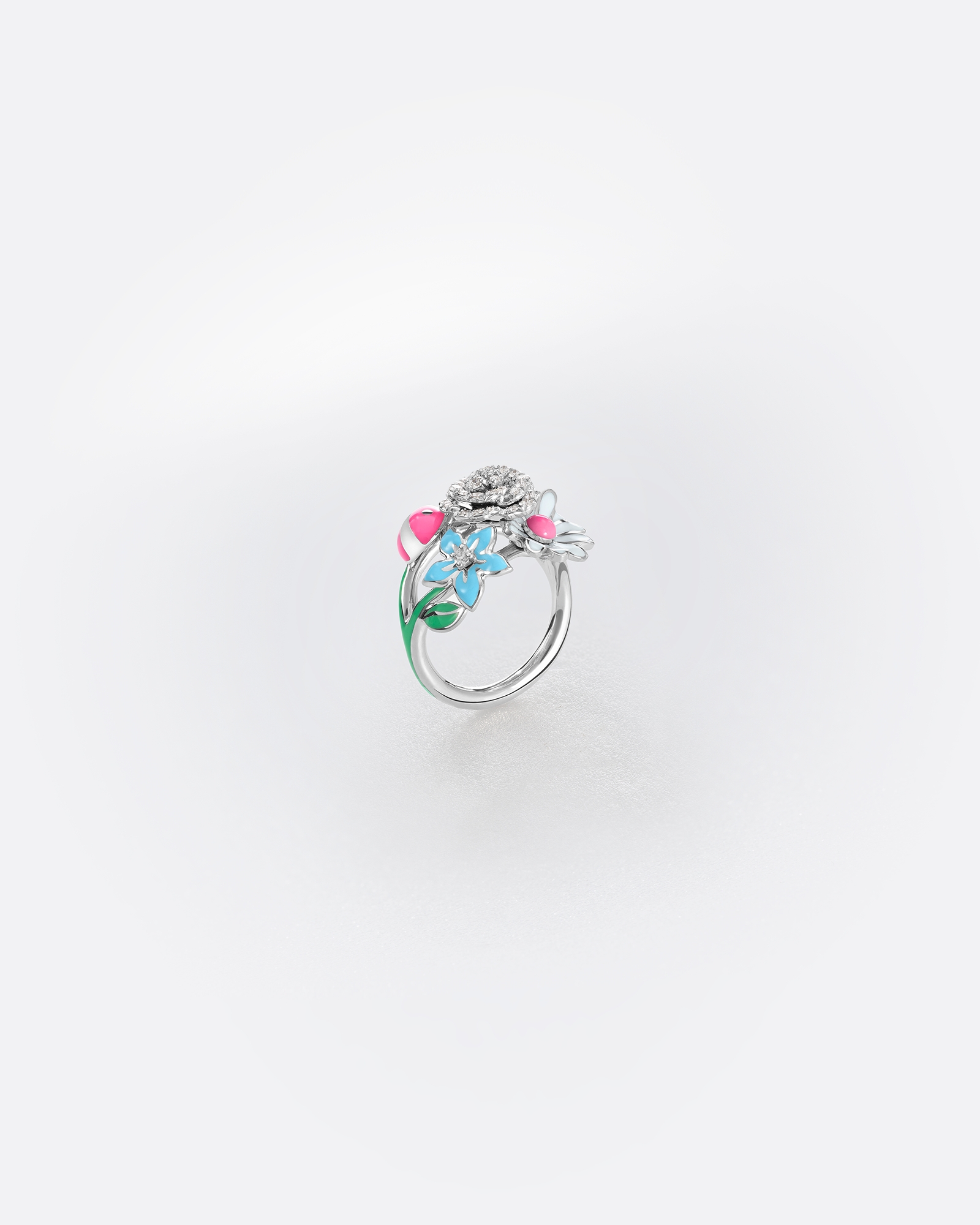 Diorette リング  ホワイトゴールド・ダイヤモンド・ラッカー E02