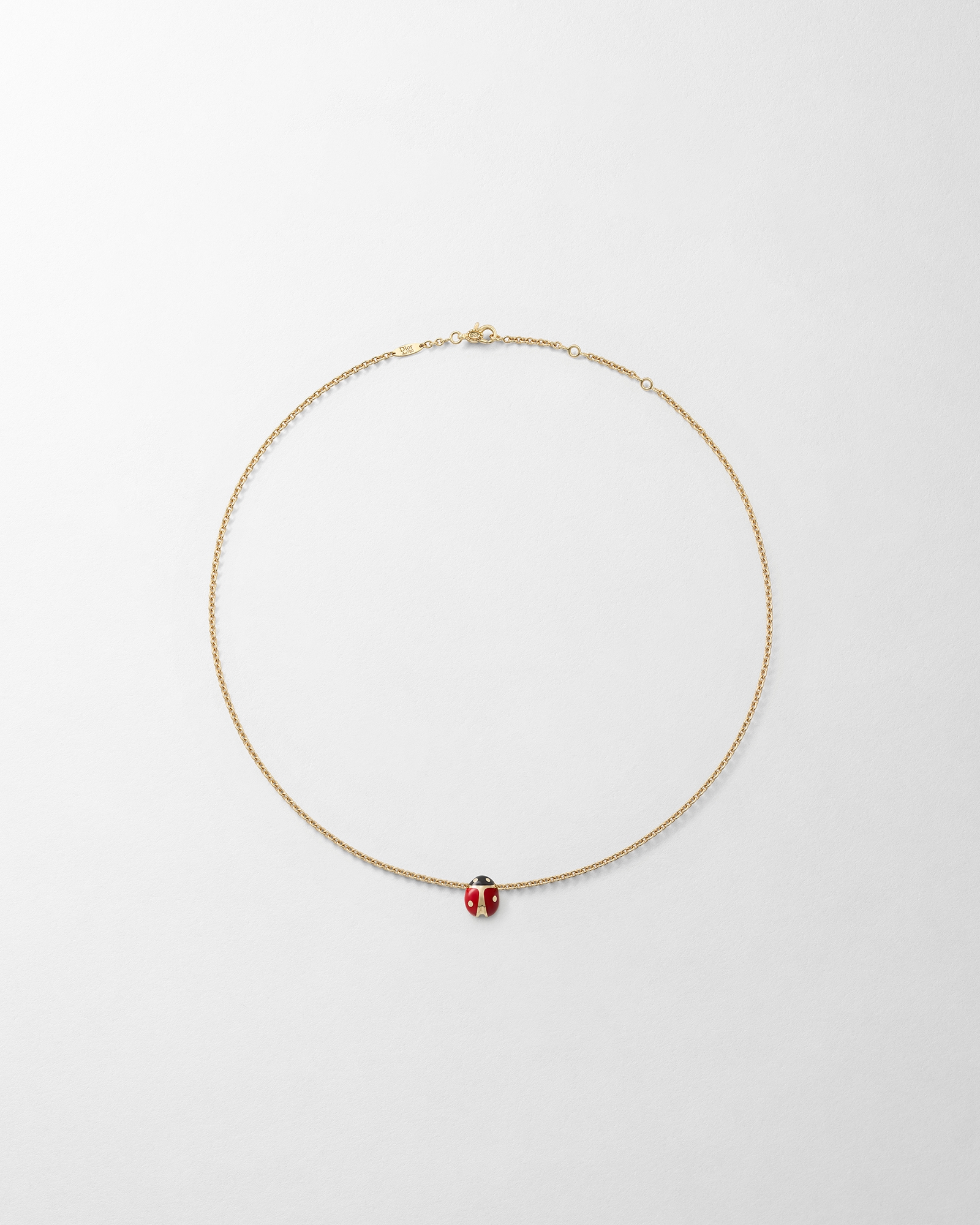 Diorette Halskette Gelbgold und Lack E01