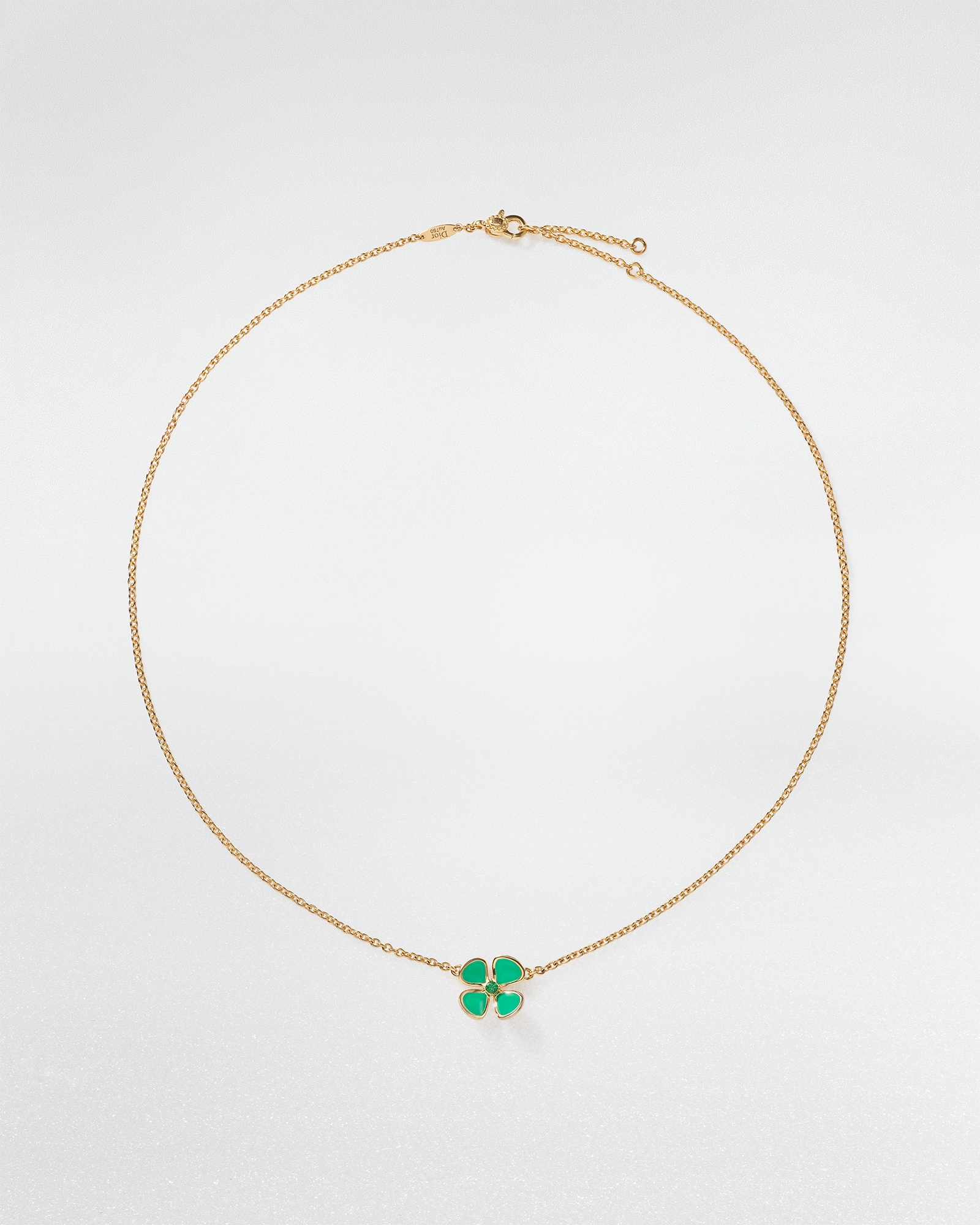 Colar Diorette Ouro amarelo, tsavorita e laca E01