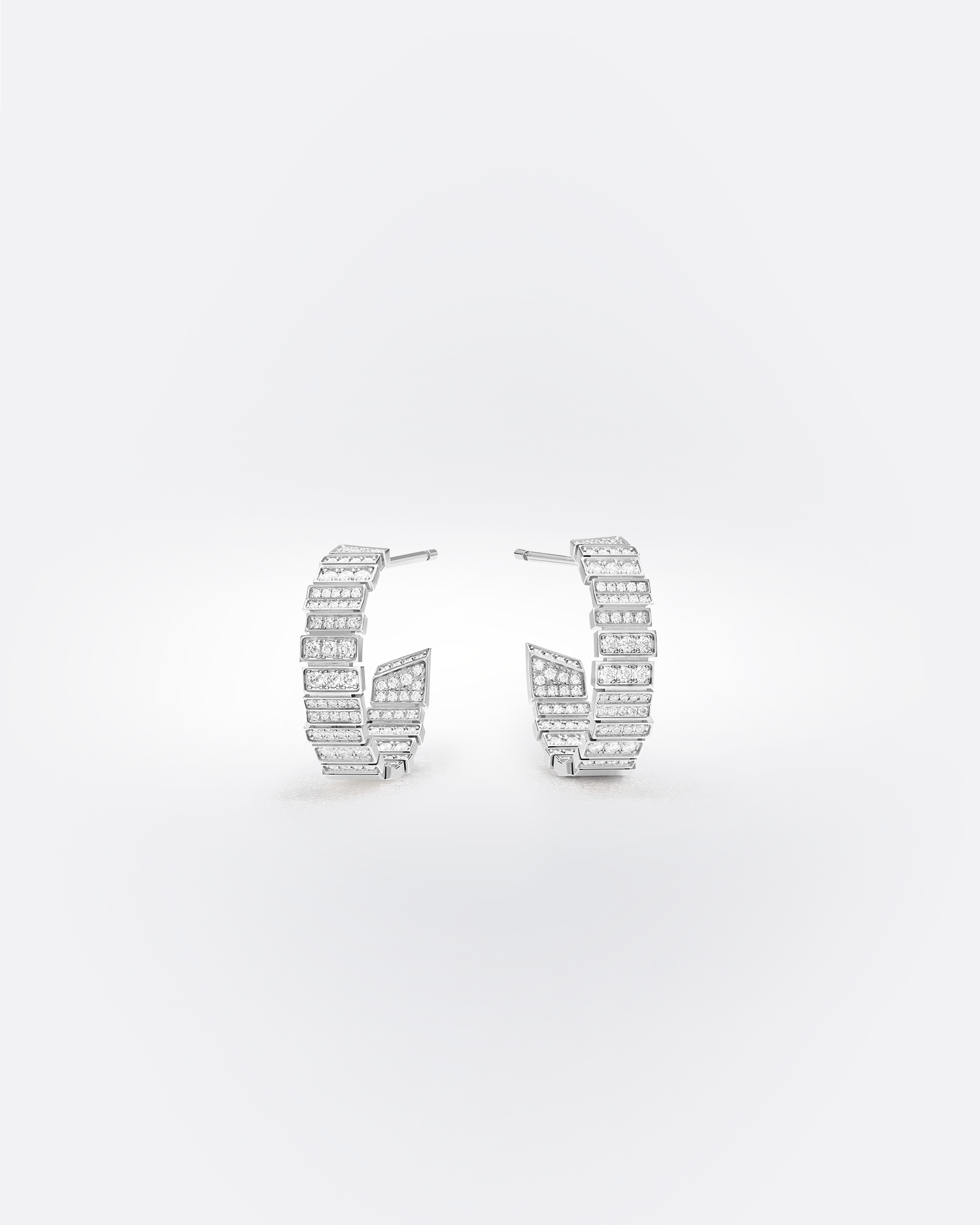 GEM DIOR Earrings White Gold and Diamonds E01