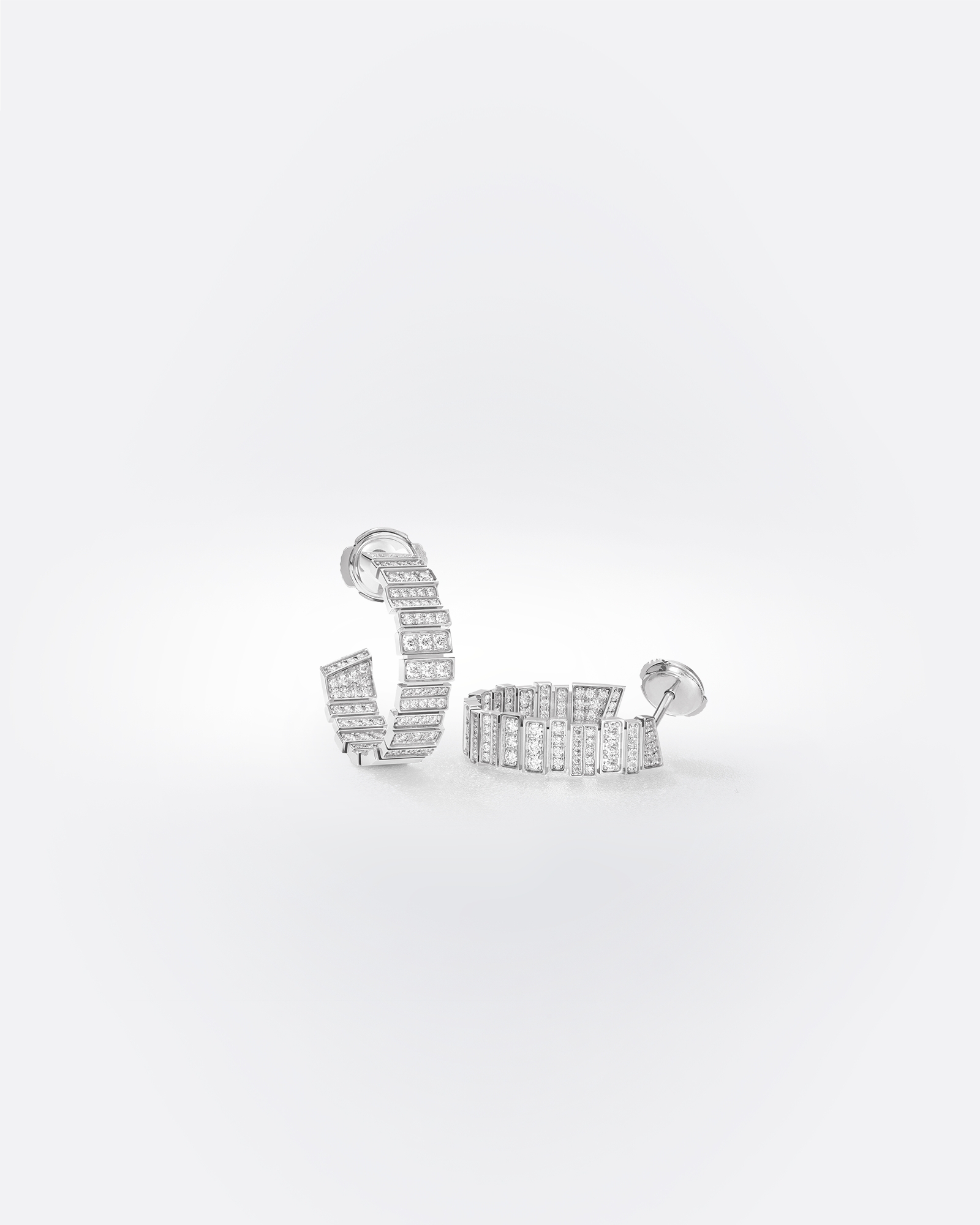 GEM DIOR Earrings White Gold and Diamonds E03