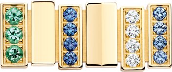 GEM DIOR Single Earring Front view