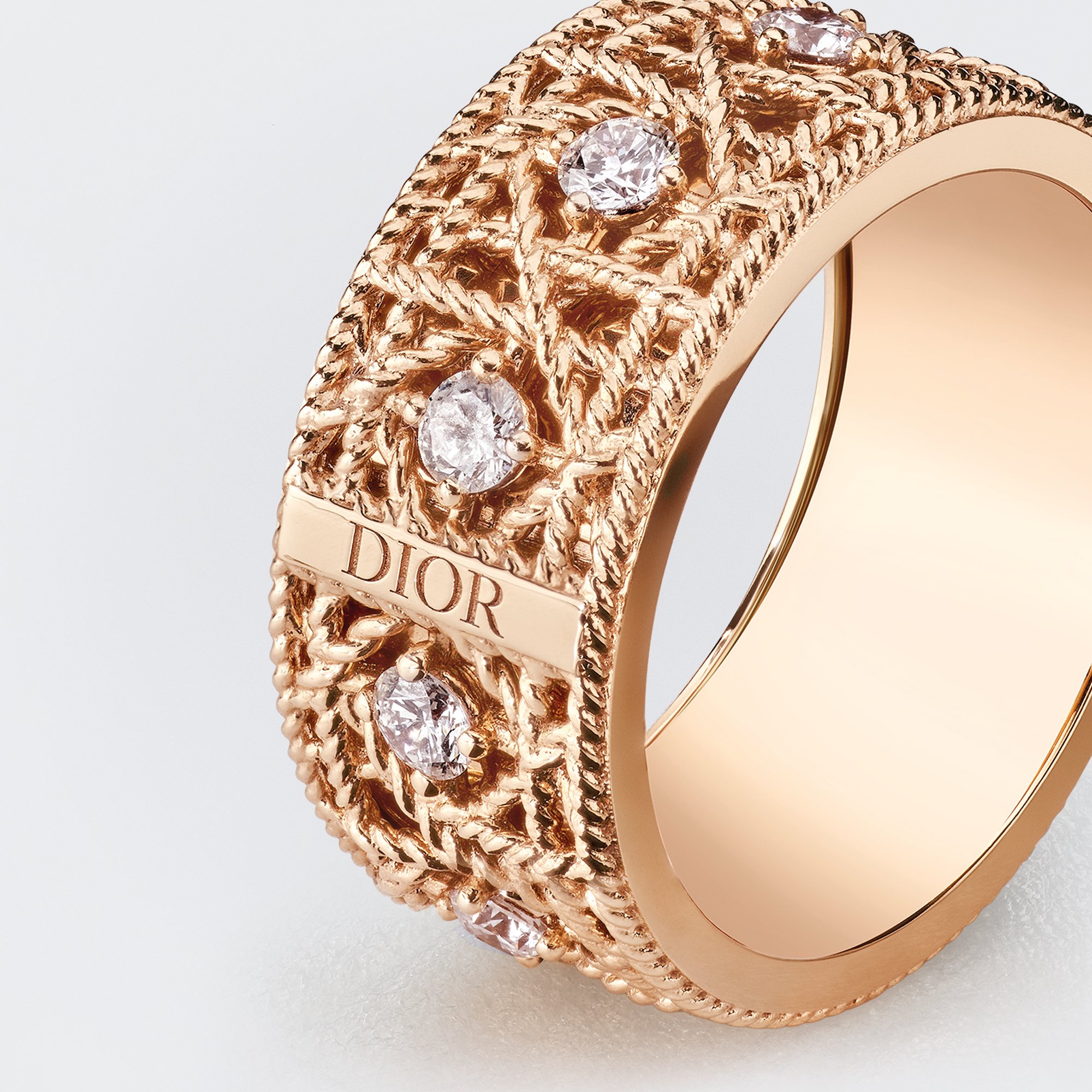 My Dior Ring Pink Gold and Diamonds | DIOR