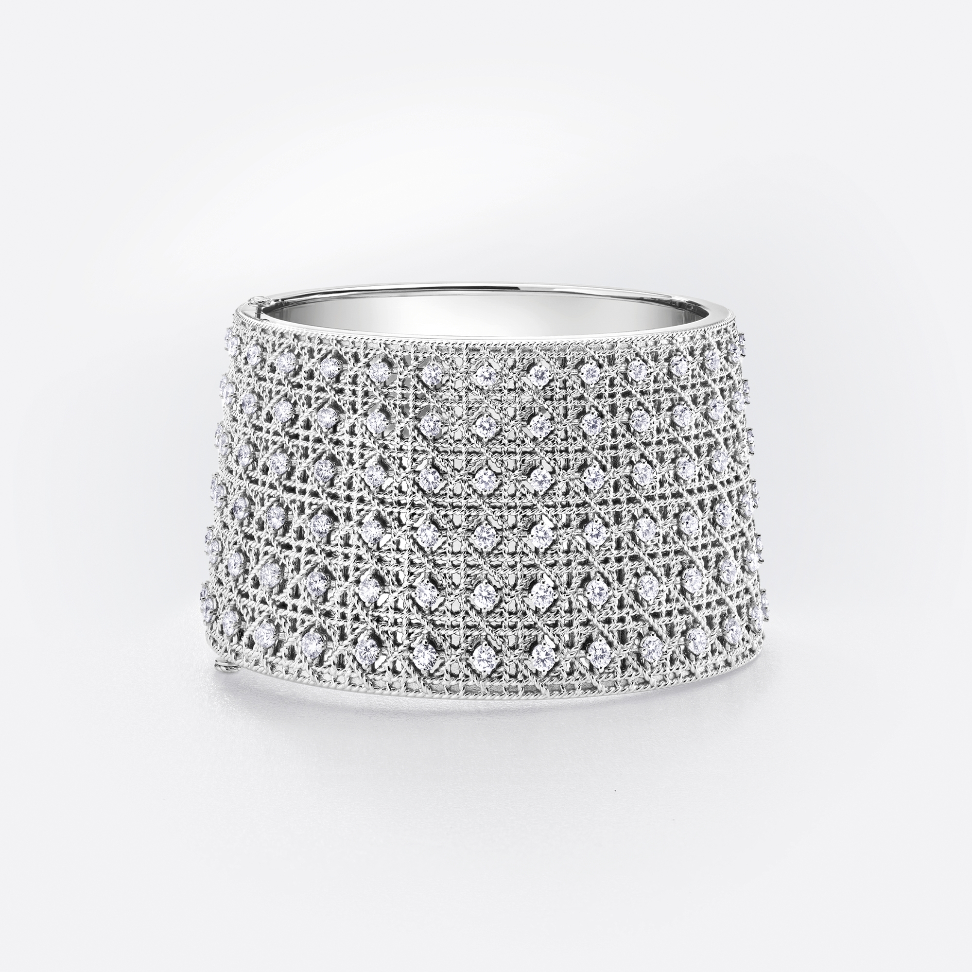 My Dior Cuff Bracelet White Gold and Diamonds E01