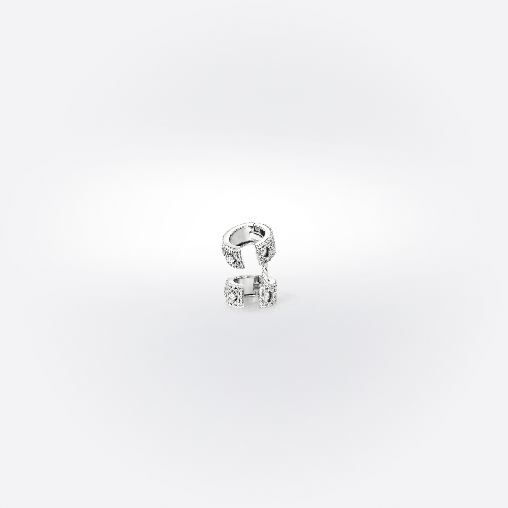 My Dior Single Ear Jewel White Gold and Diamonds E03