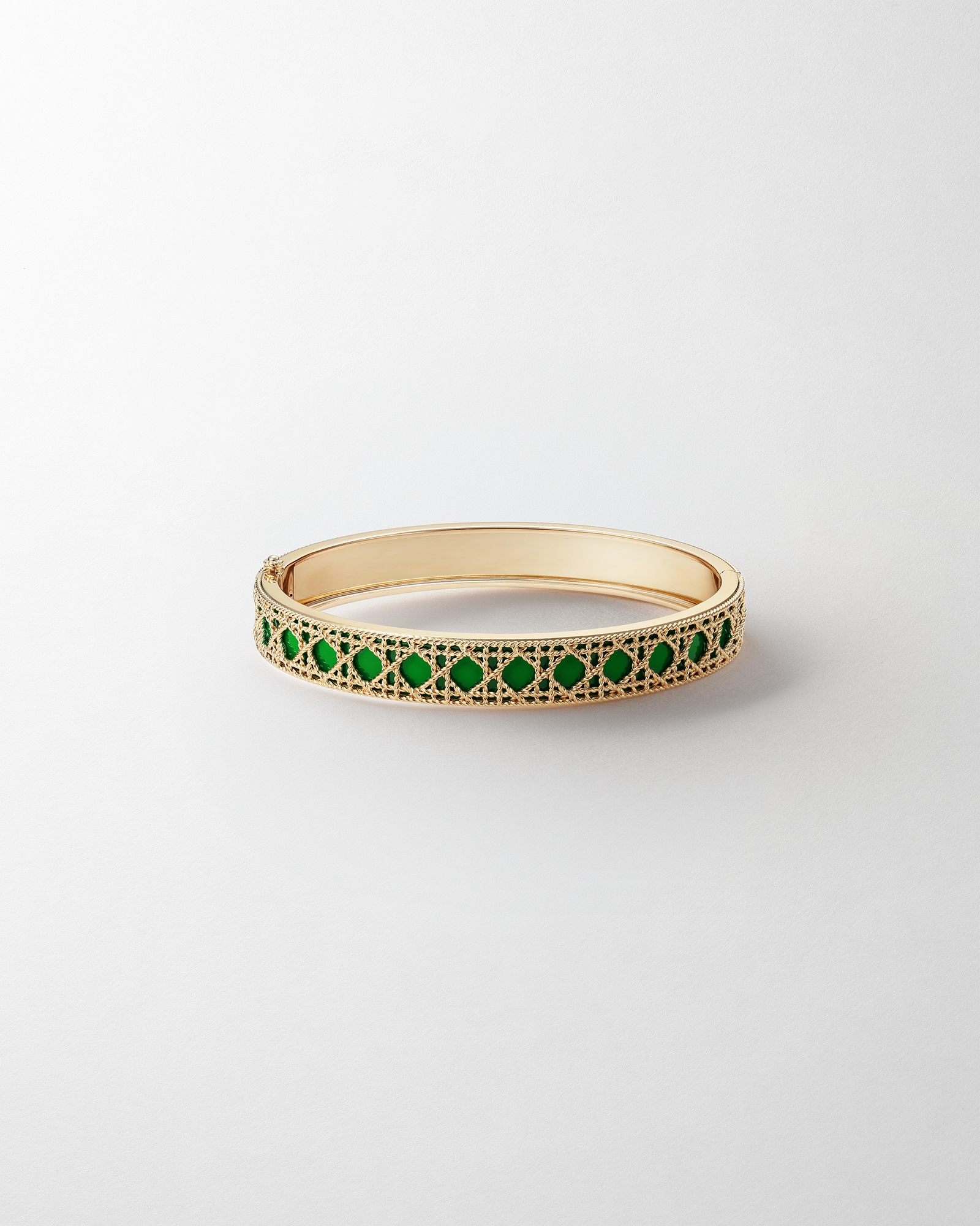My Dior Bracelet Yellow Gold, White Gold and Green Lacquer E01