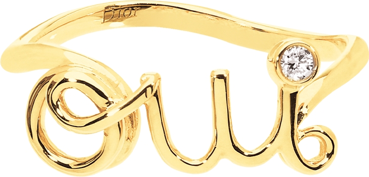 Dioramour Ring Yellow Gold and Diamond | DIOR