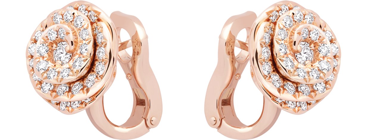 Dior rose earrings deals