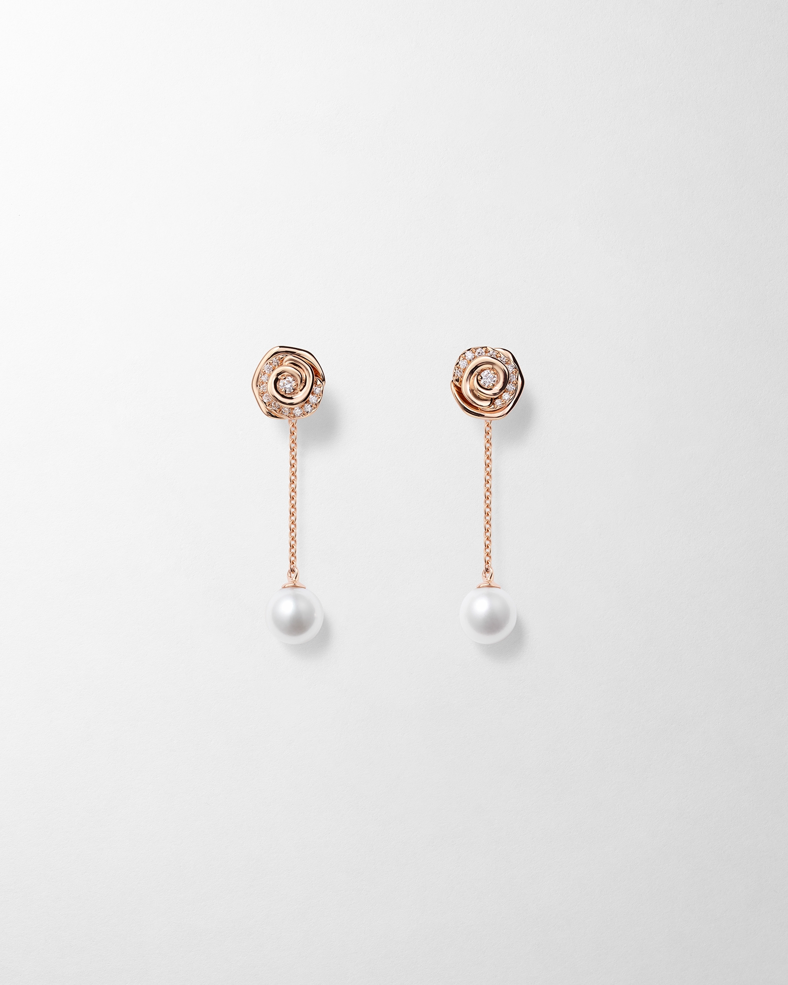 Rose Dior Couture ピアス スモール ピンクゴールド・ダイヤモンド