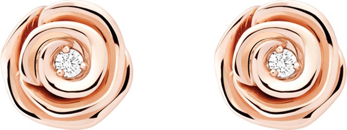 Brincos Rose Dior Couture pequenos aria_frontView