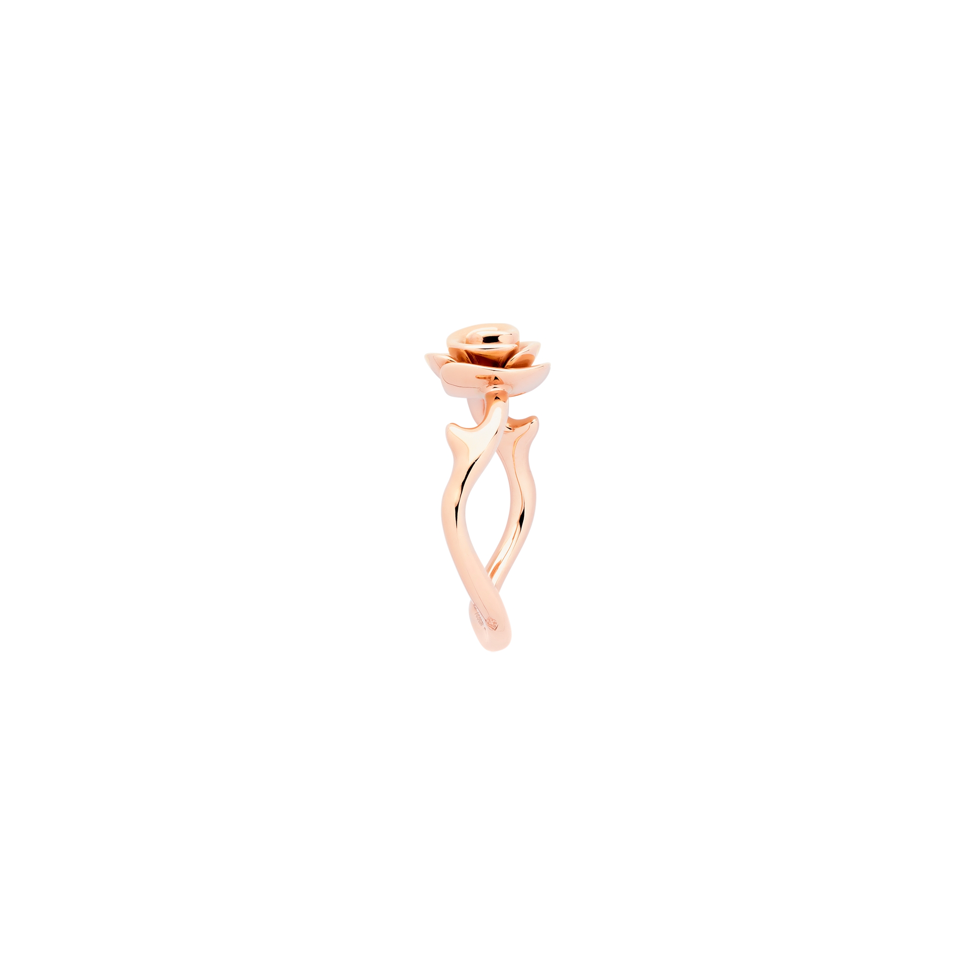 Small Rose Dior Couture Ring Pink Gold and Diamonds E02
