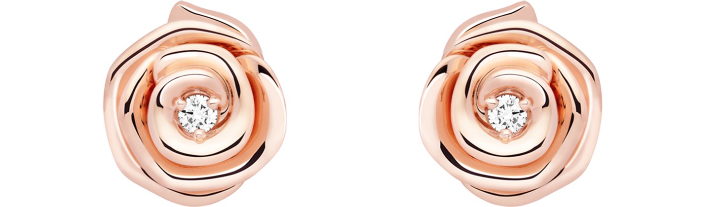 Brincos Rose Dior Couture grandes aria_frontView