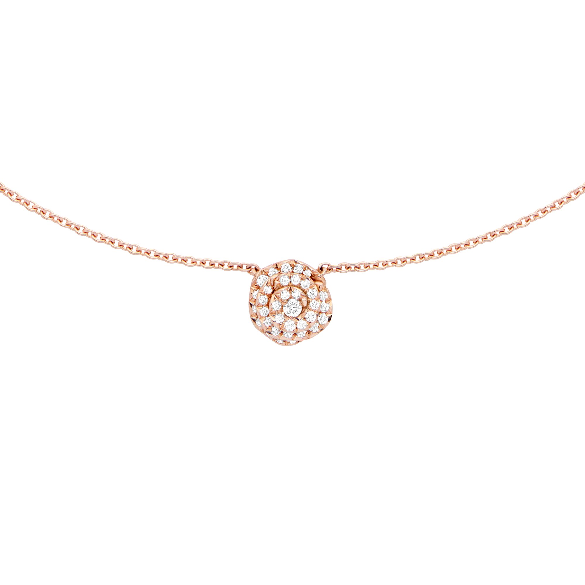 Small Rose Dior Couture Necklace Front view