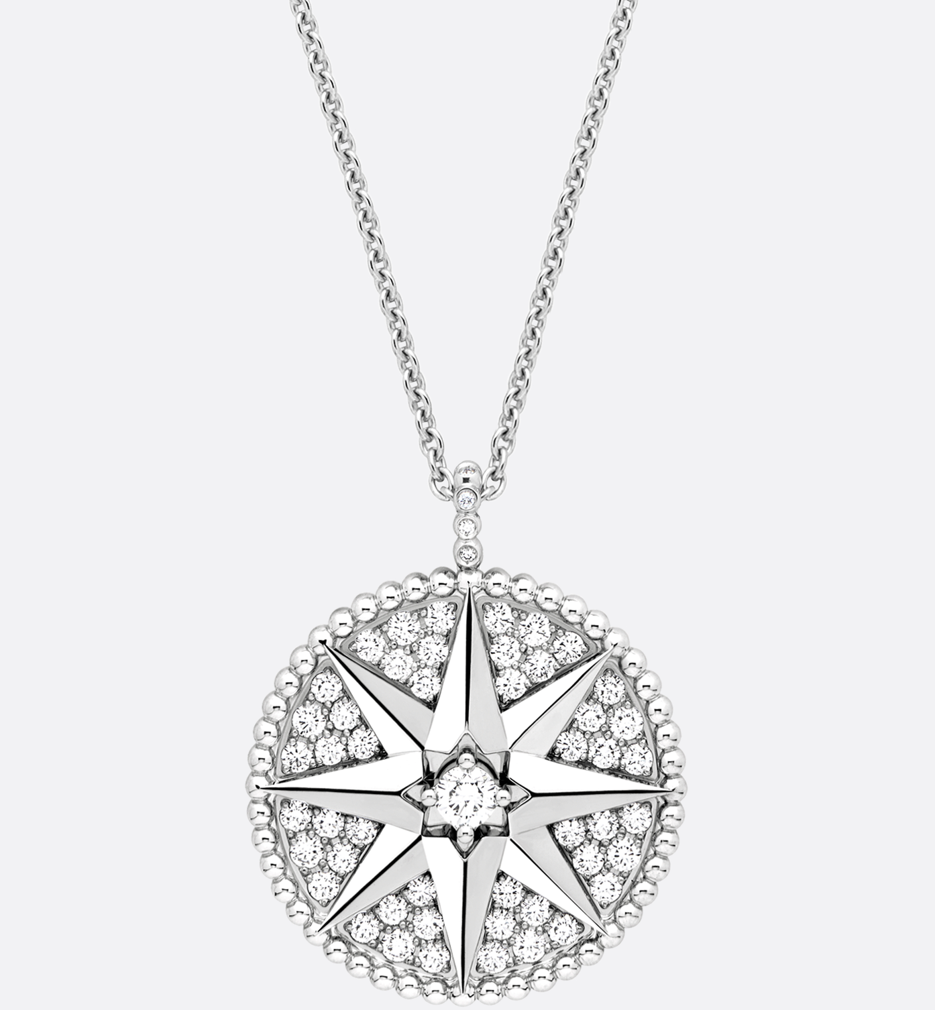 Rose des Vents Medallion White Gold and Diamonds | DIOR Rose des Vents Medallion White Gold and Diamonds | DIOR