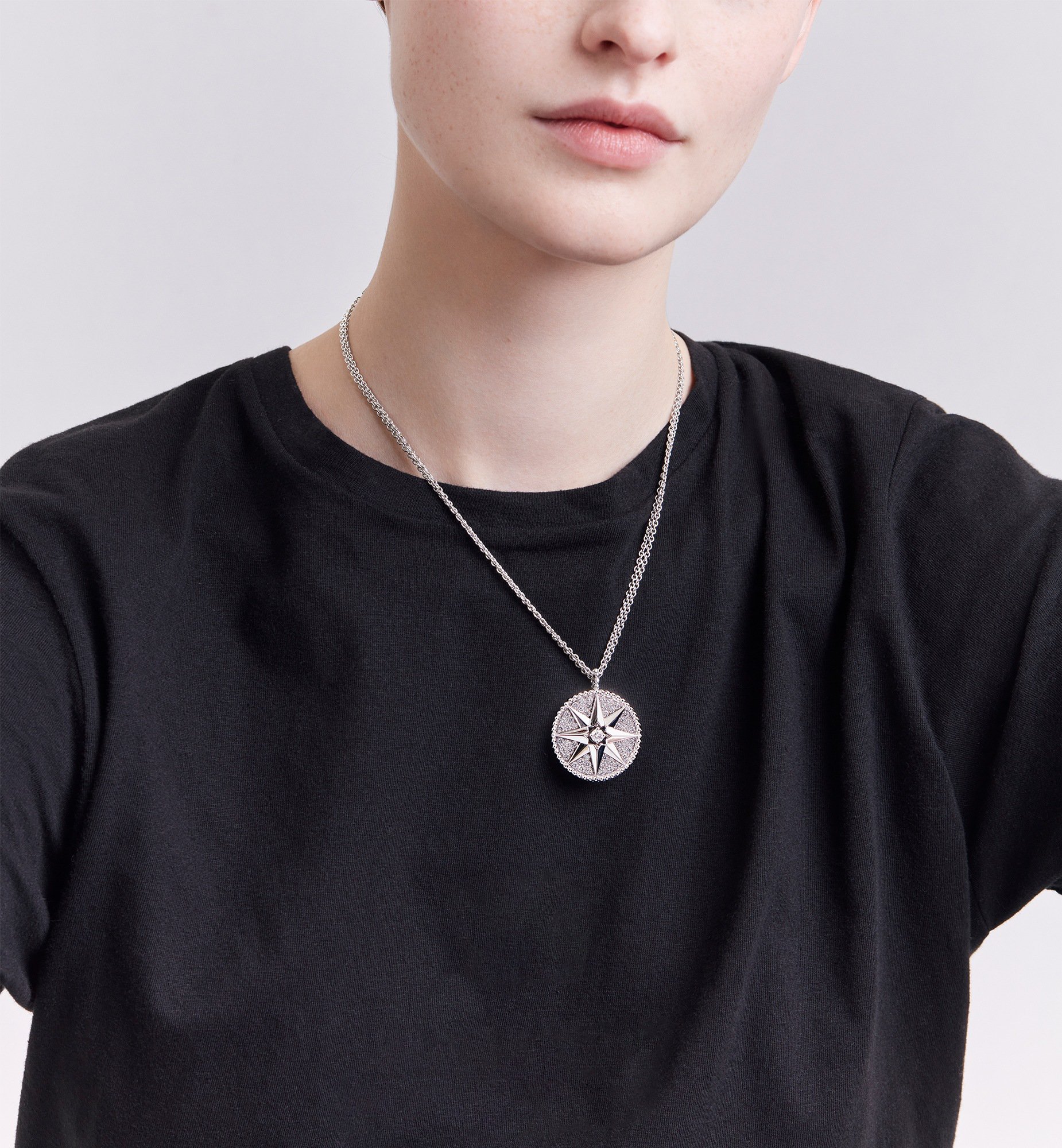 Rose des Vents Medallion Worn view