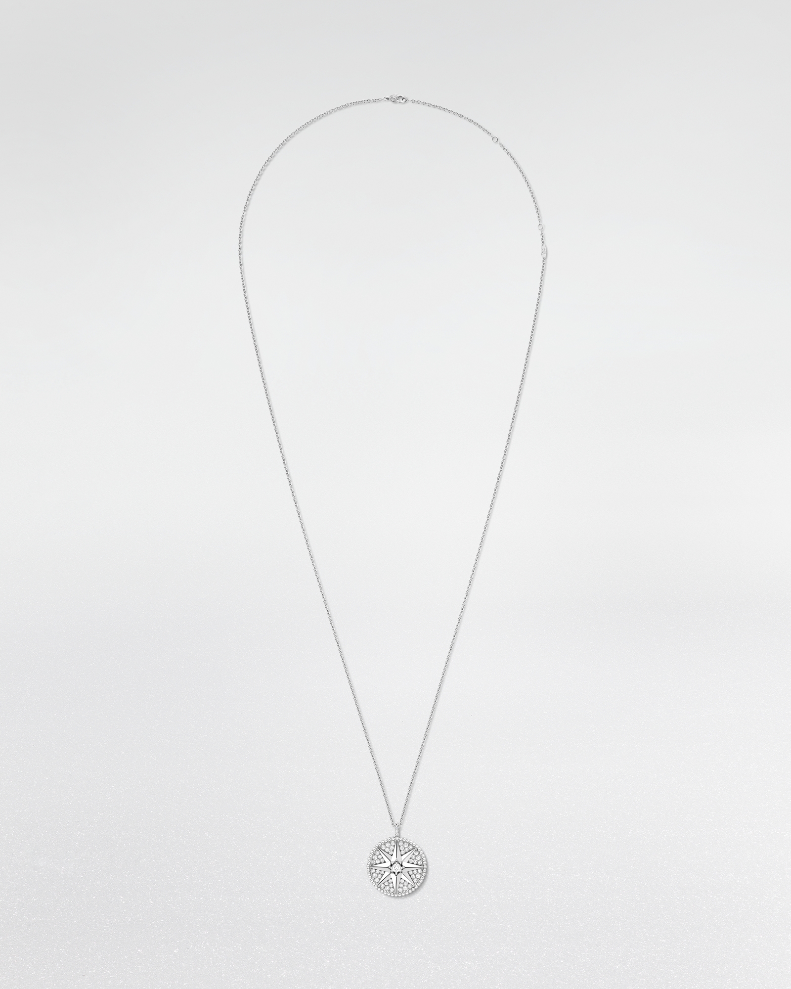 Rose des Vents 徽章 白金和鑽石 E01