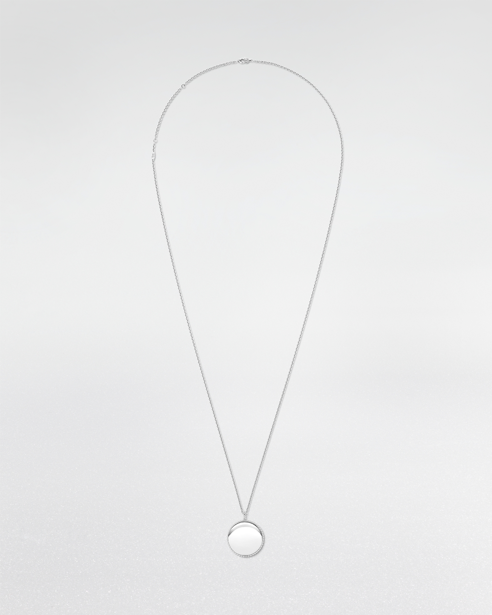 Rose des Vents Medaillon Weißgold und Diamanten E07