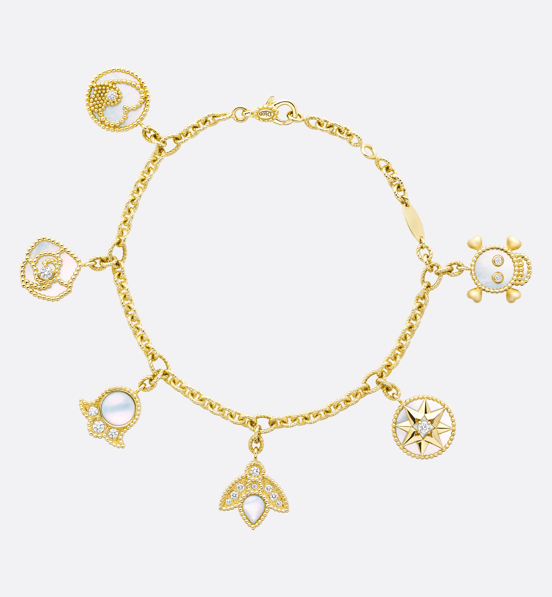 Rose des Vents Single Earring Yellow Gold, Diamonds and Rose des Vents Single Earring Yellow Gold, Diamonds and