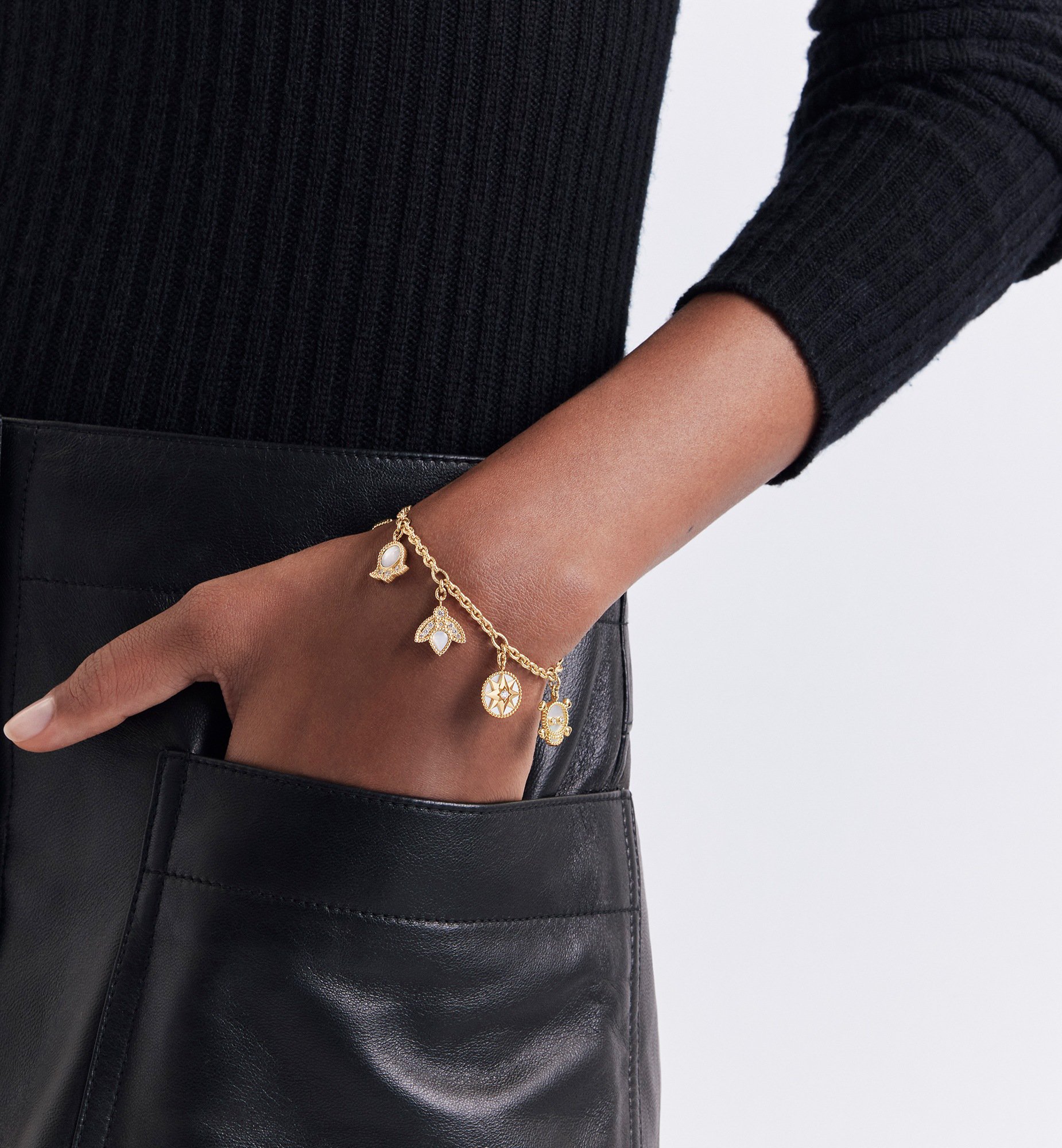 Rose des Vents Bracelet Worn view cropped