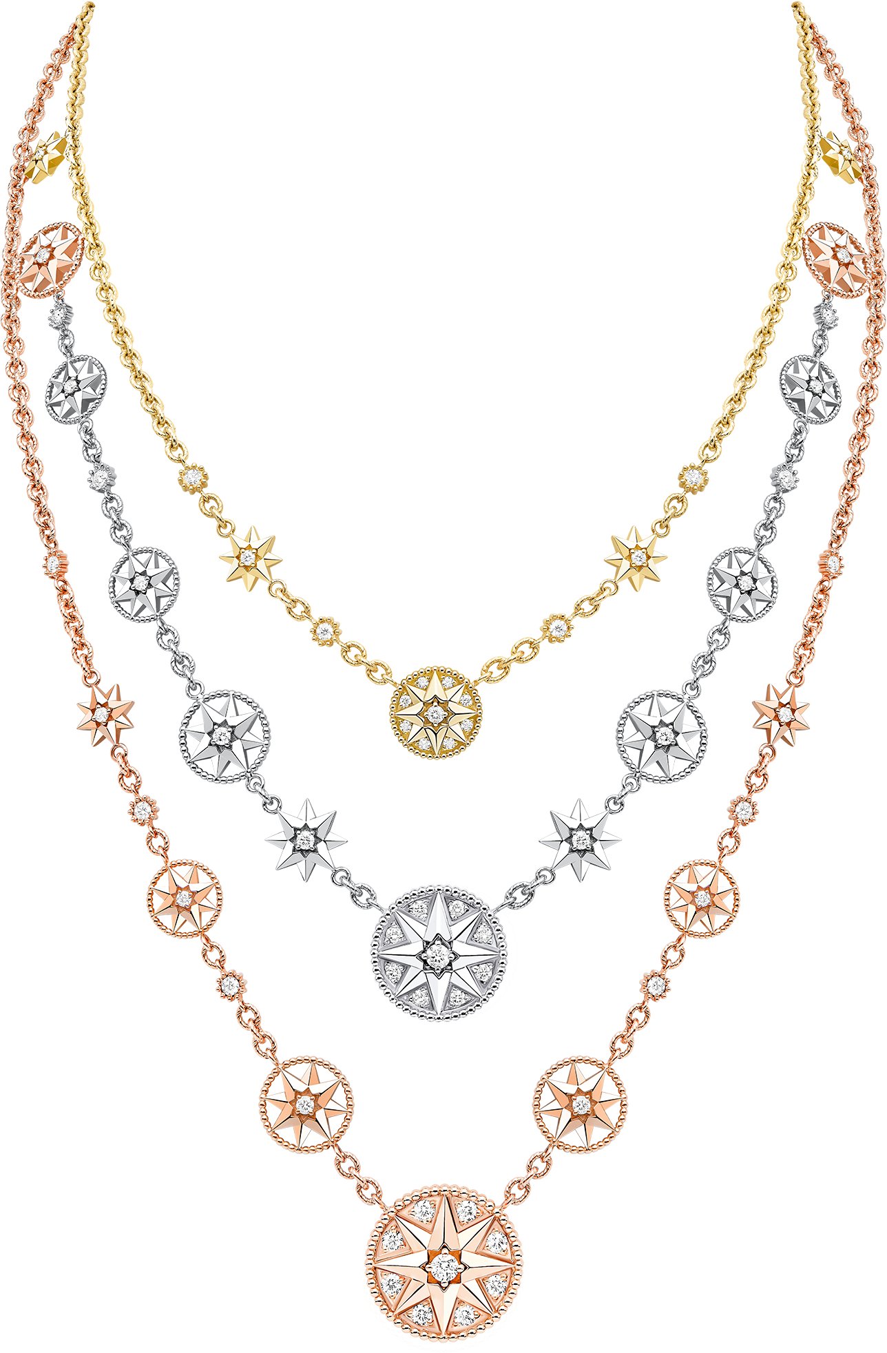 ROSE VENTS 5 MOTIF NECKLACE main image 0