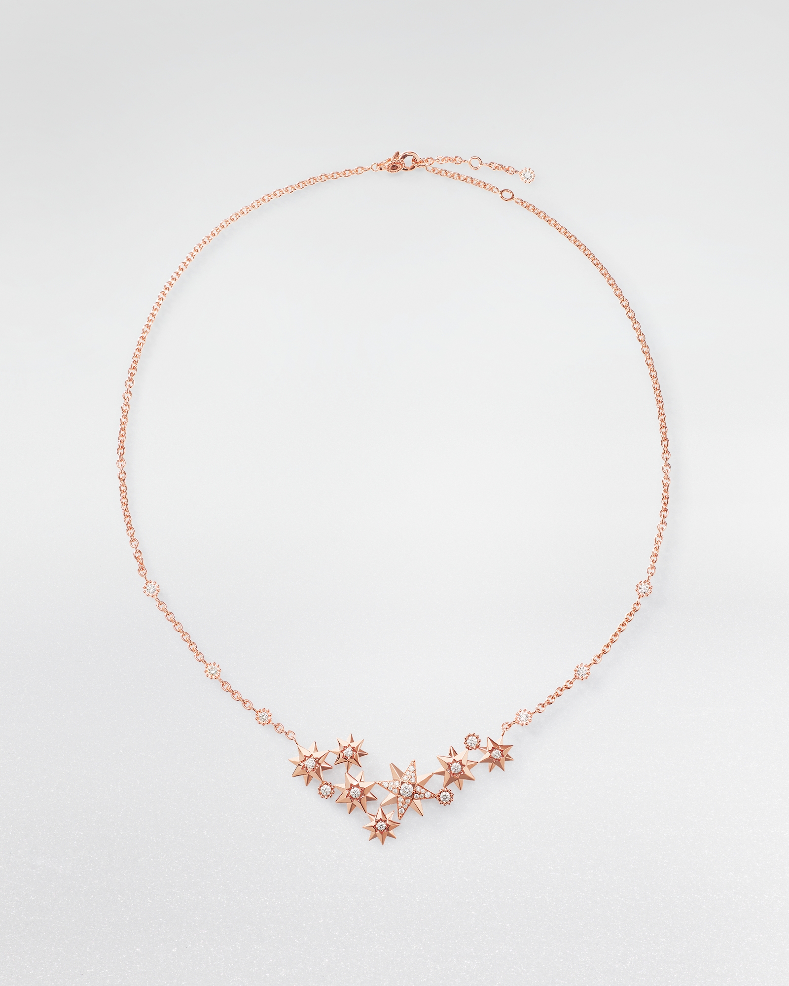 Étoile des Vents 項鍊 玫瑰金和鑽石 E01