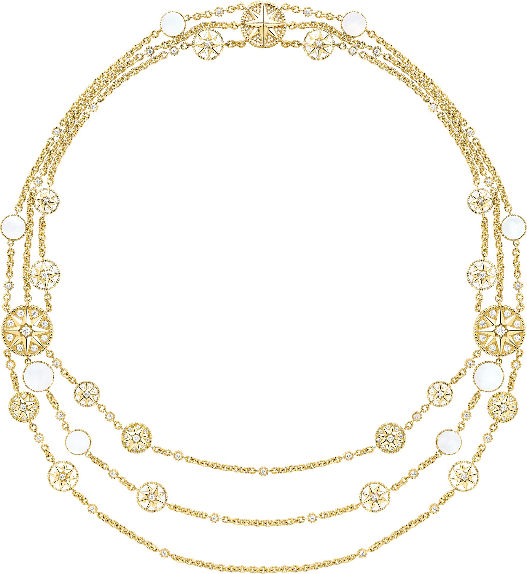 Rose des Vents Plastron Necklace Front view