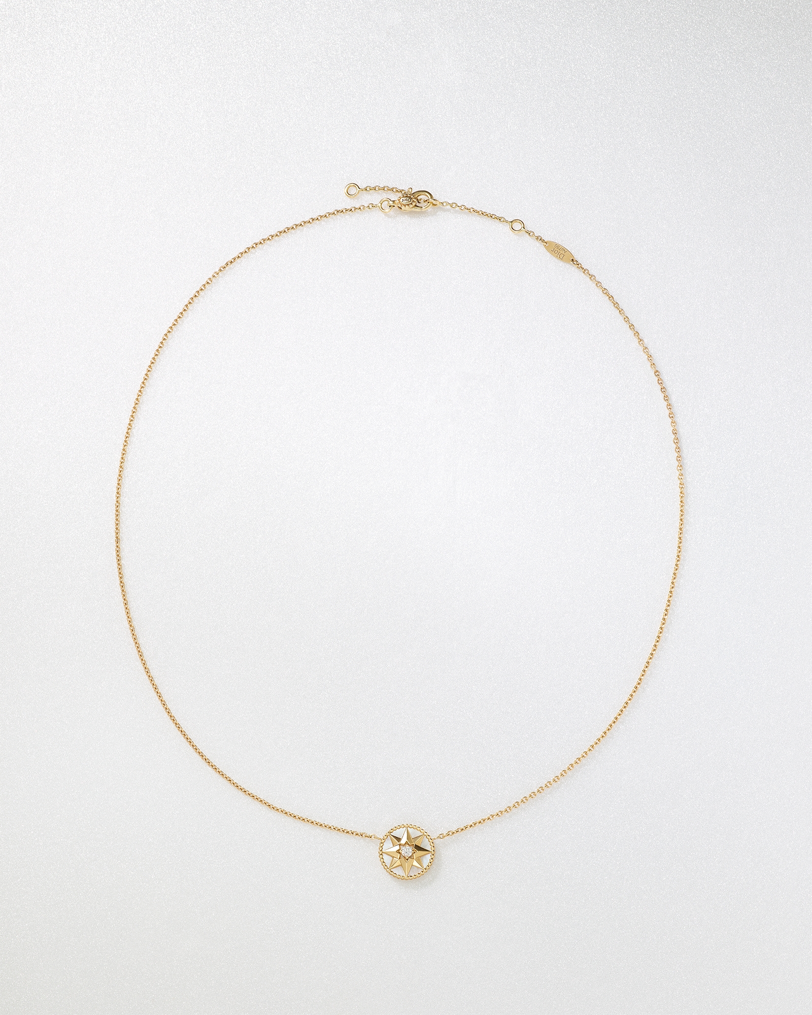 Rose des Vents 項鍊 黃金、鑽石和珍珠貝母 E01