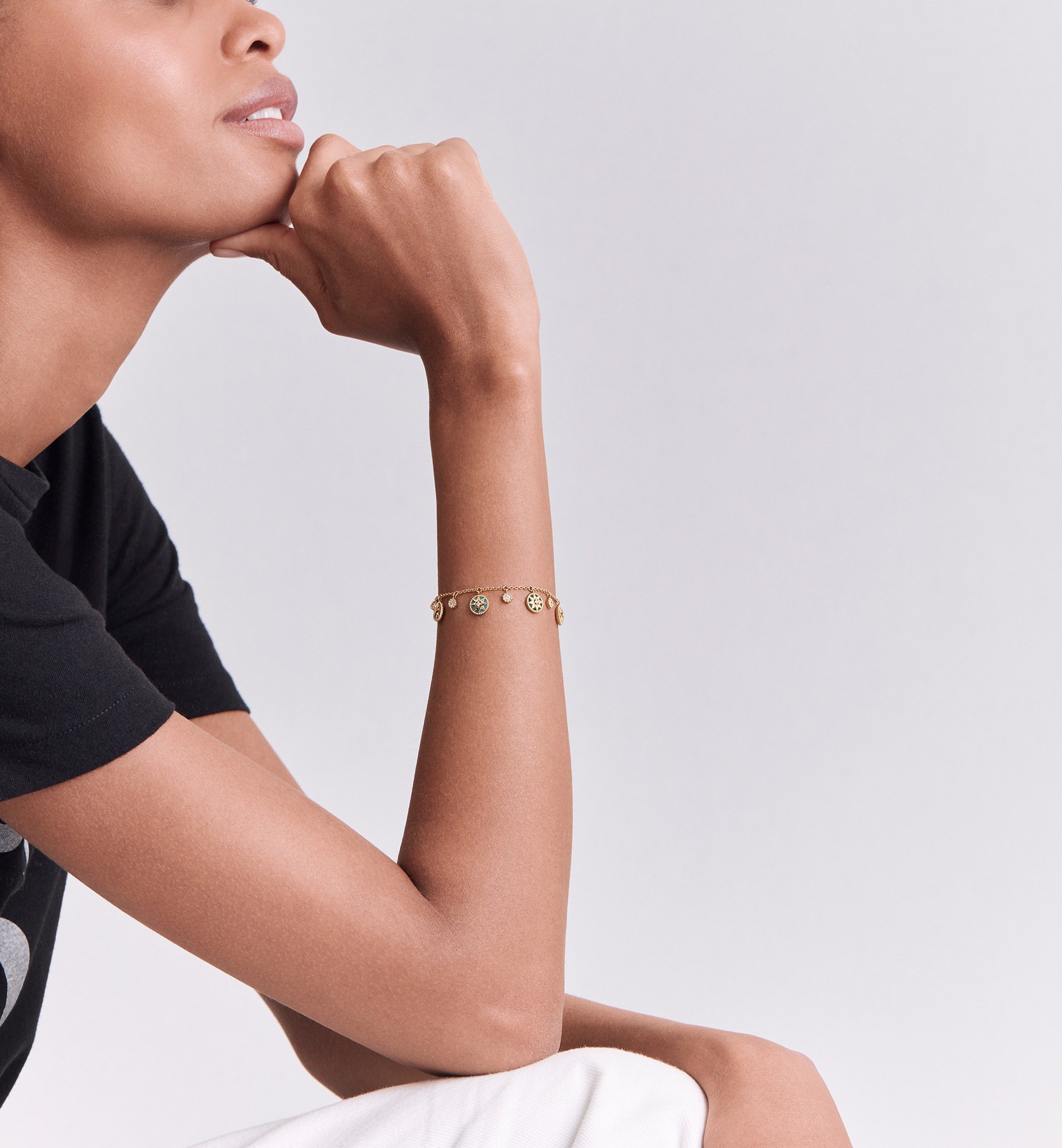 Rose des Vents Bracelet Worn view cropped